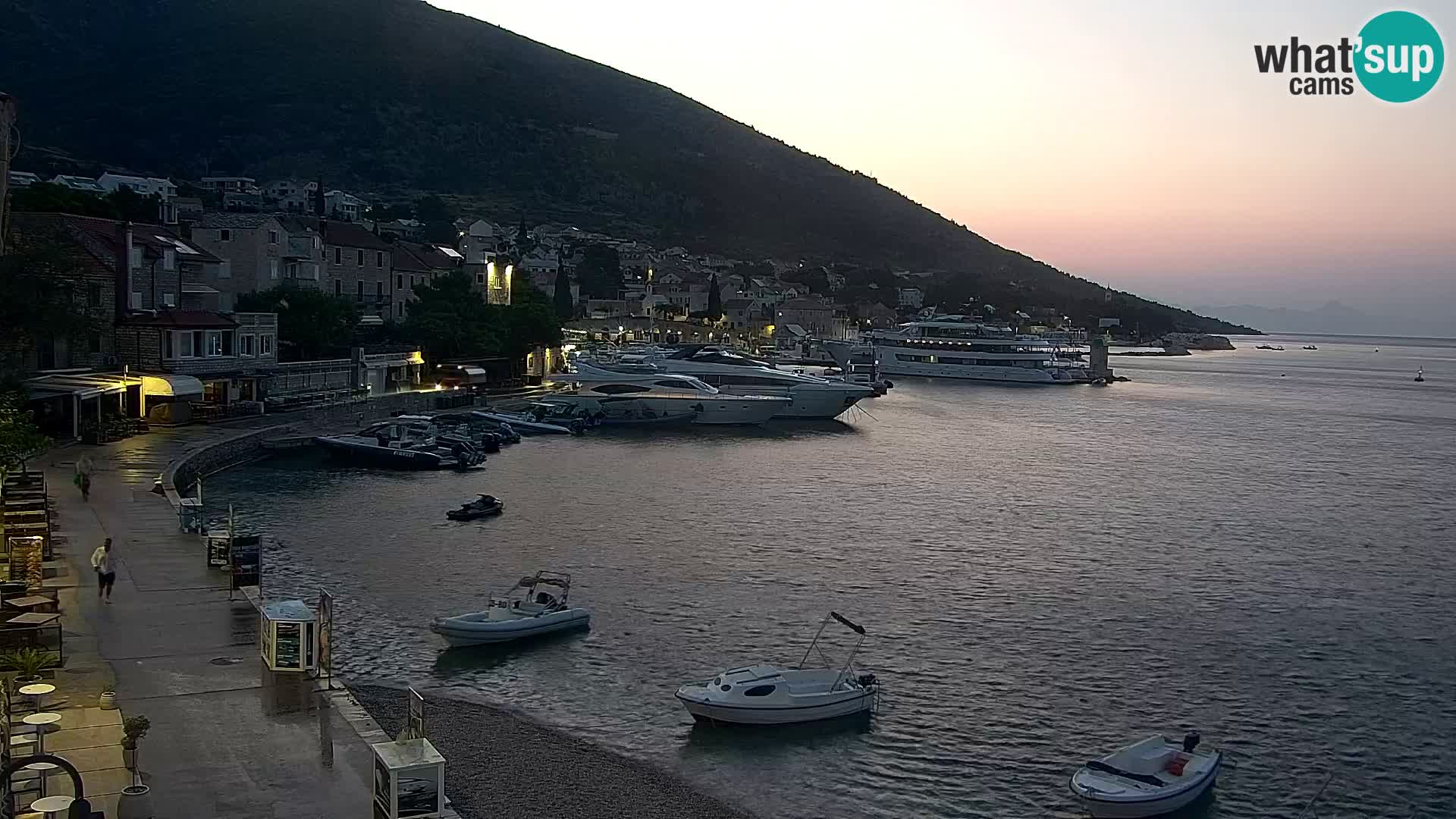 Webcam Bol Centre-Ville & Marina – Vue en direct depuis Bol, île de Brač
