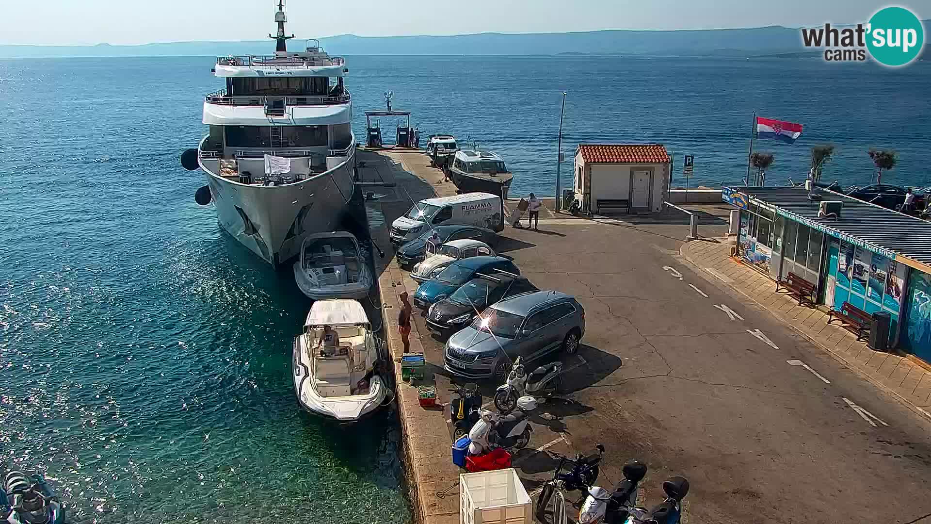 Webcam Bol centre-ville & marina – Vue en direct depuis Bol, île de Brač