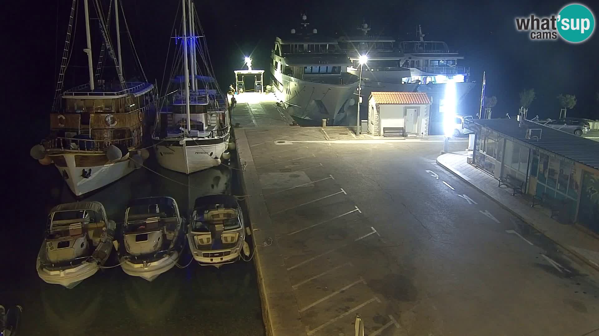 Webcam Bol Centre-Ville & Marina – Vue en direct depuis Bol, île de Brač