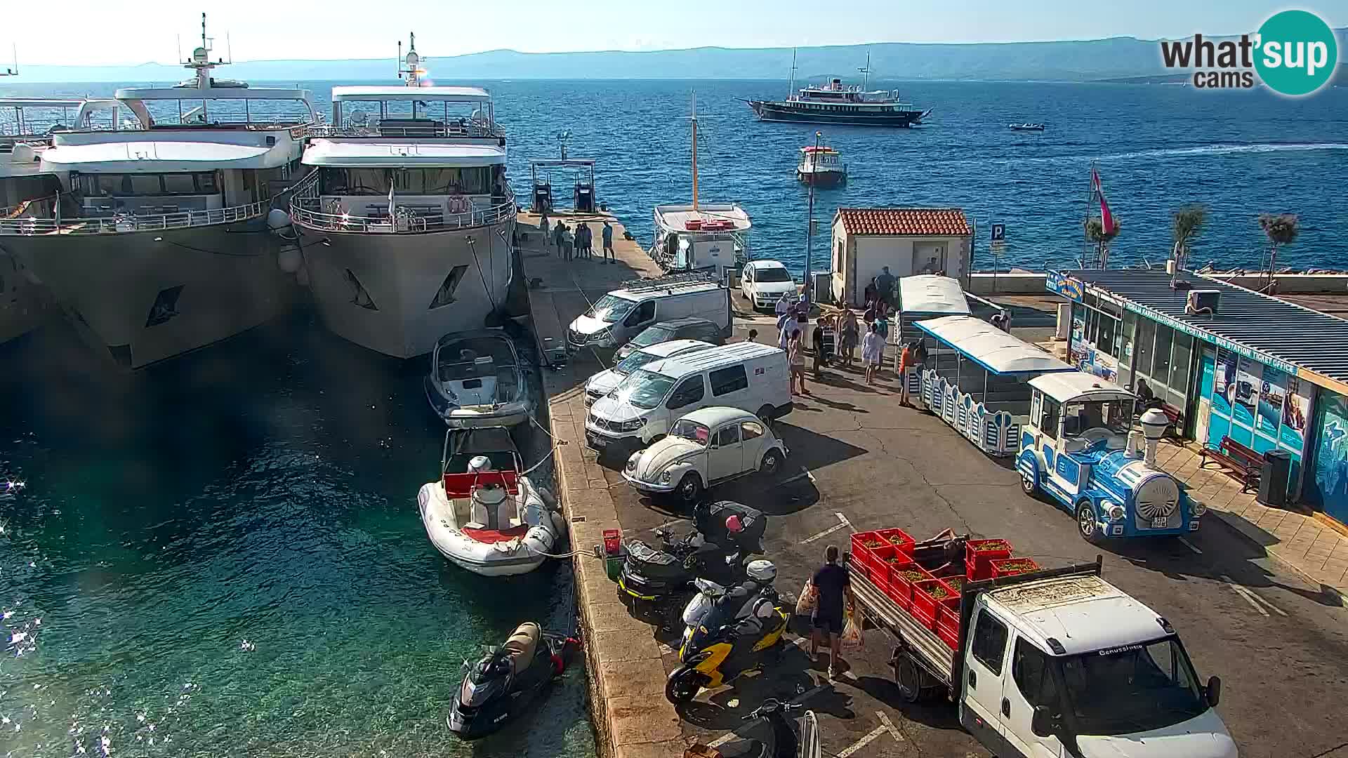 Webcam Bol Centre-Ville & Marina – Vue en direct depuis Bol, île de Brač