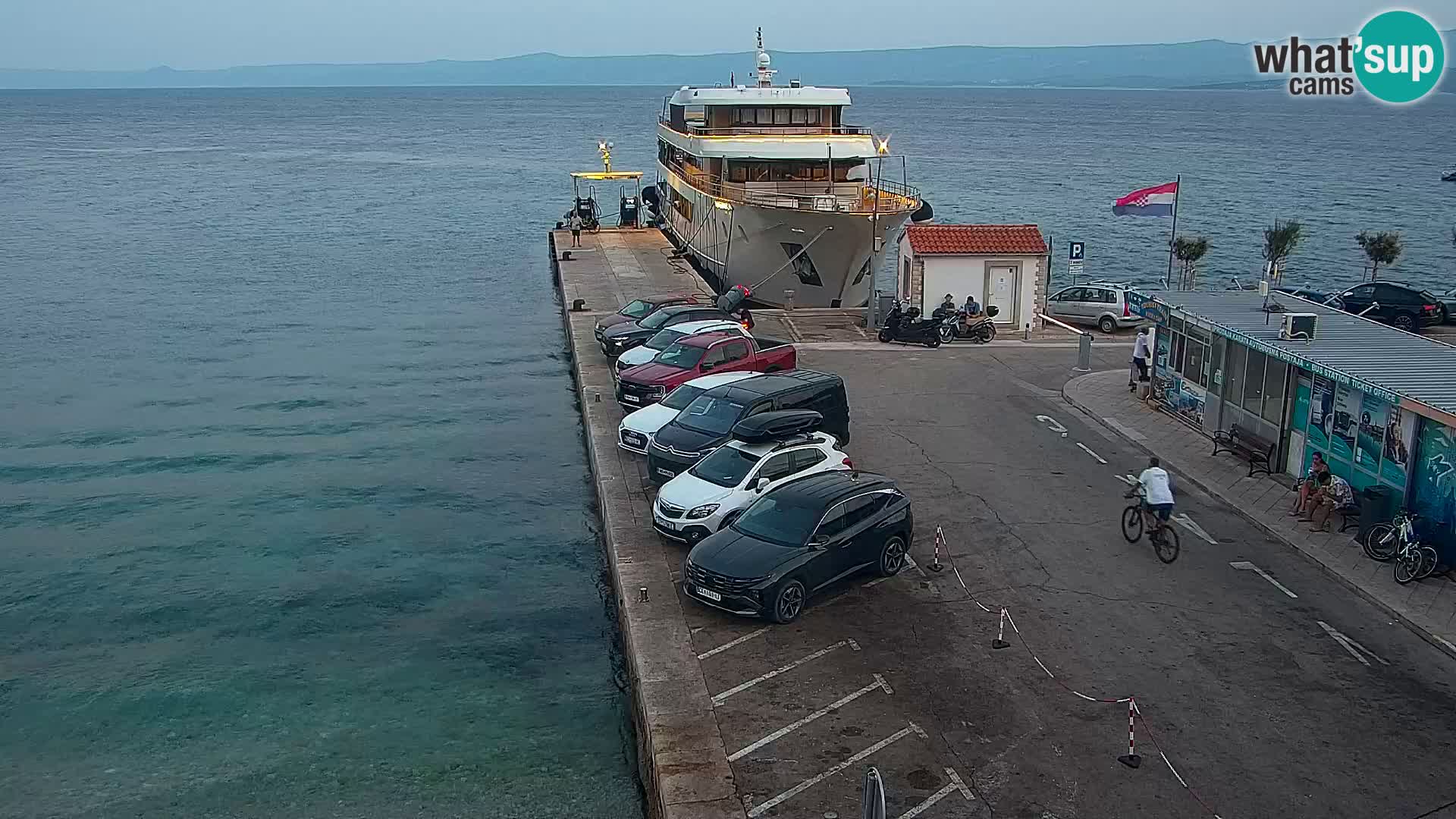 Webcam Bol centre-ville & marina – Vue en direct depuis Bol, île de Brač