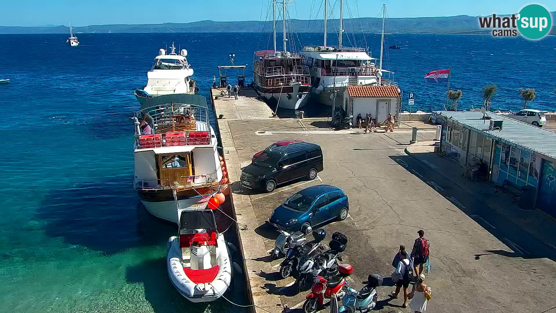 Webcam Bol Centre-Ville & Marina – Vue en direct depuis Bol, île de Brač