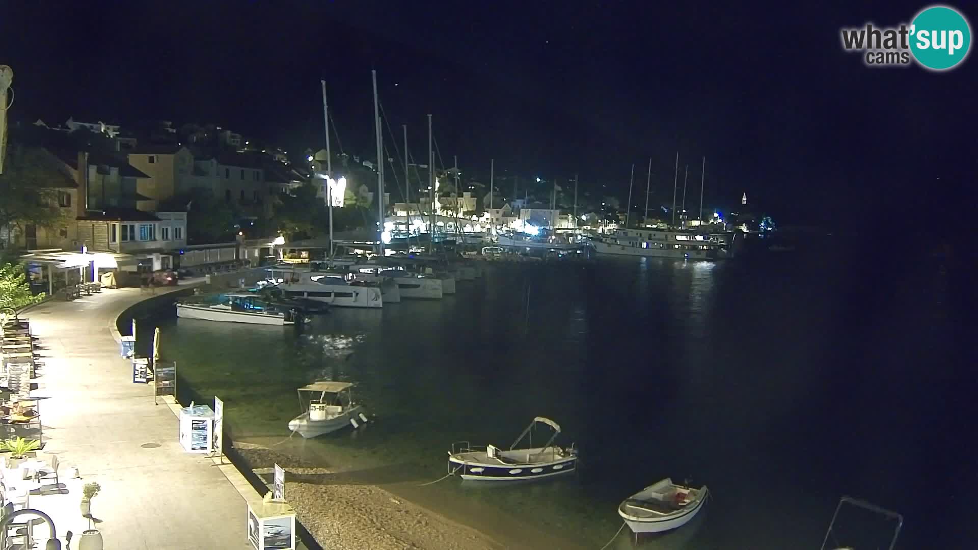 Webcam Bol Centre-Ville & Marina – Vue en direct depuis Bol, île de Brač
