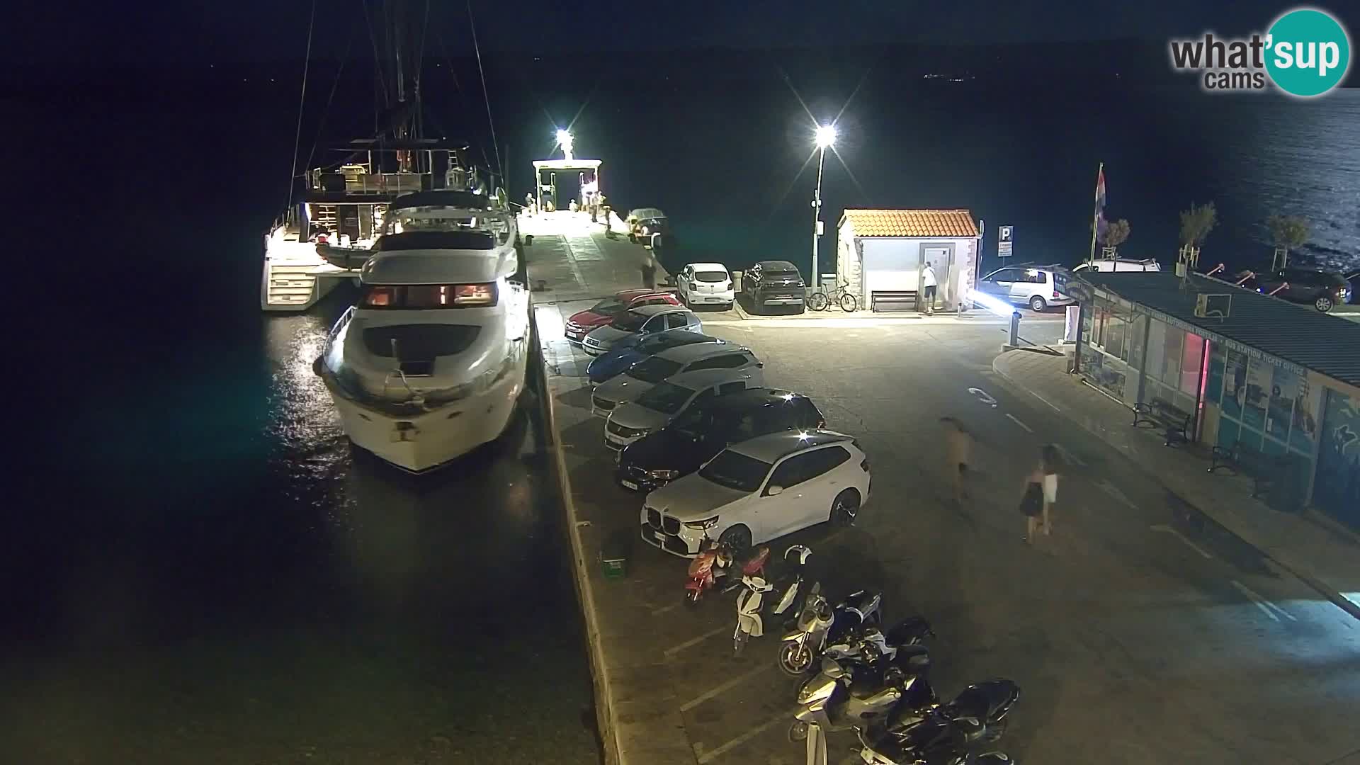 Webcam Bol Centre-Ville & Marina – Vue en direct depuis Bol, île de Brač