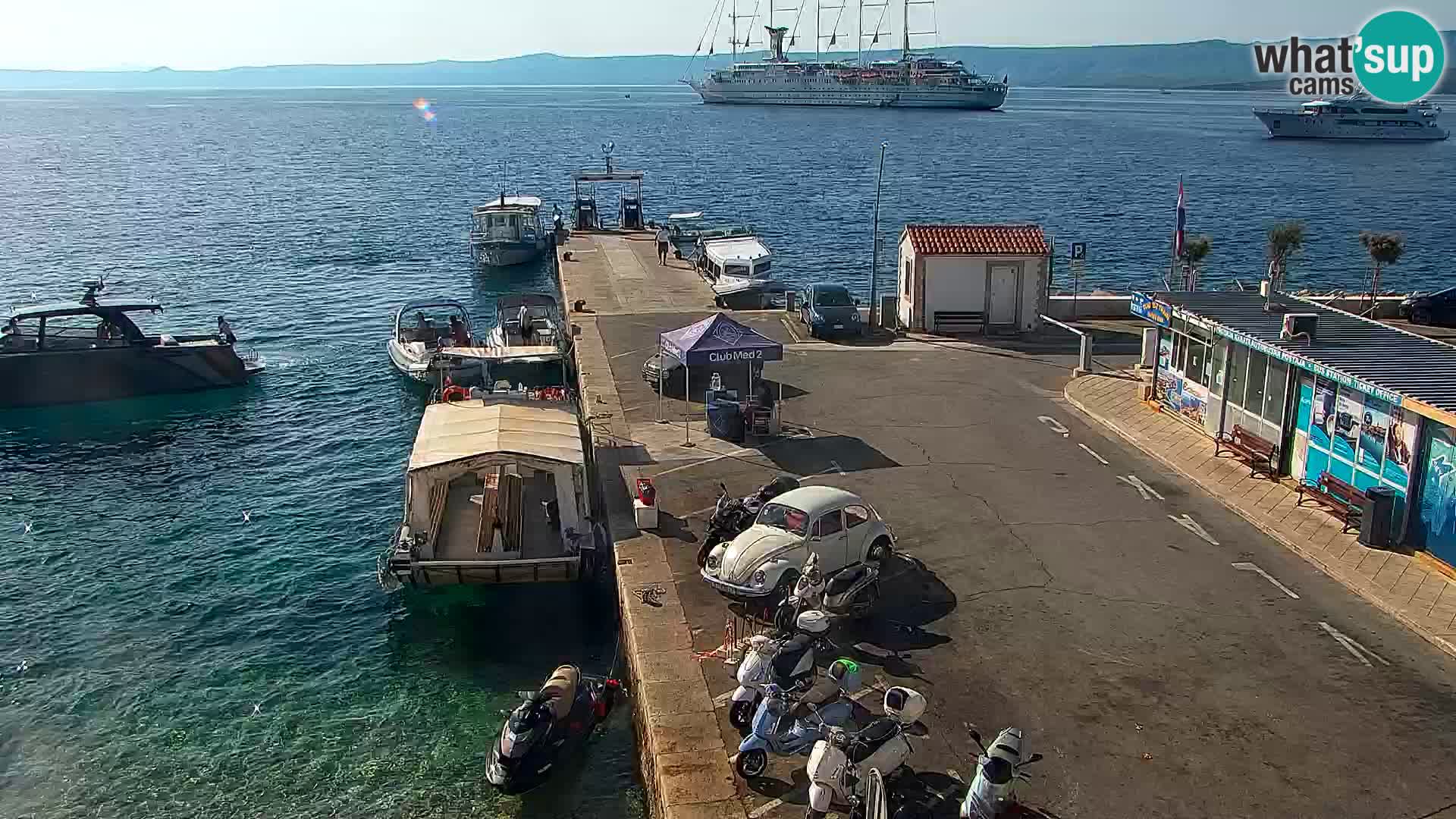 Webcam Bol Centre-Ville & Marina – Vue en direct depuis Bol, île de Brač
