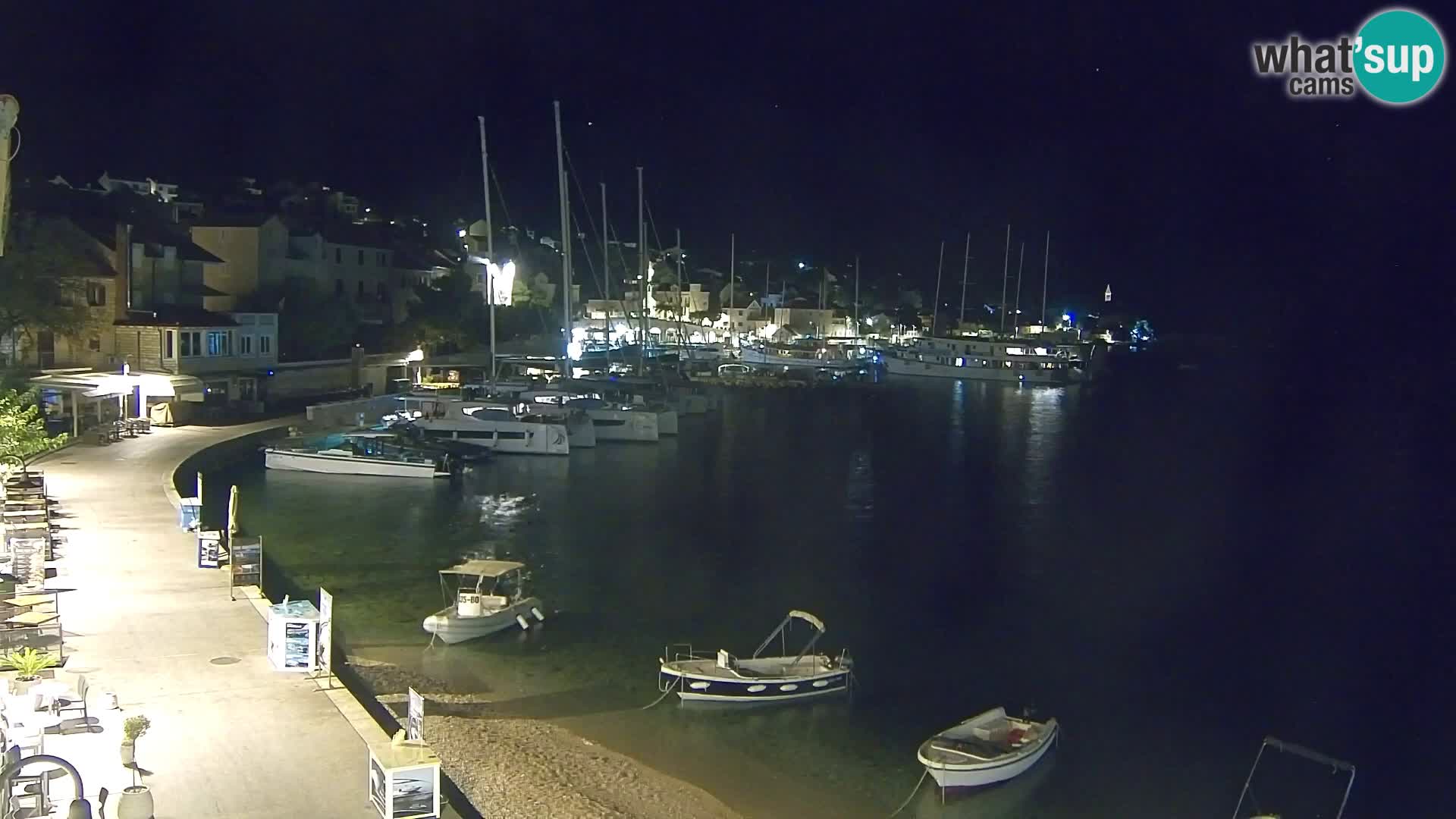 Webcam Bol centre-ville & marina – Vue en direct depuis Bol, île de Brač