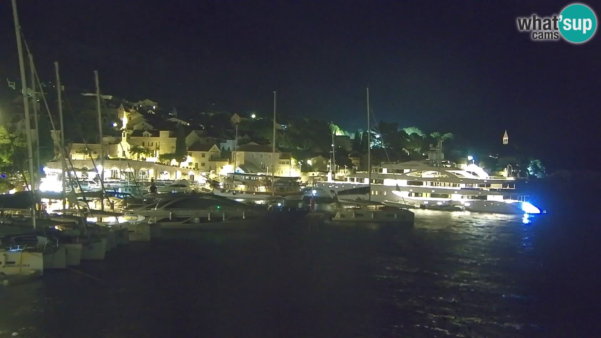 Spletna kamera Bol – Center mesta in marina v živo