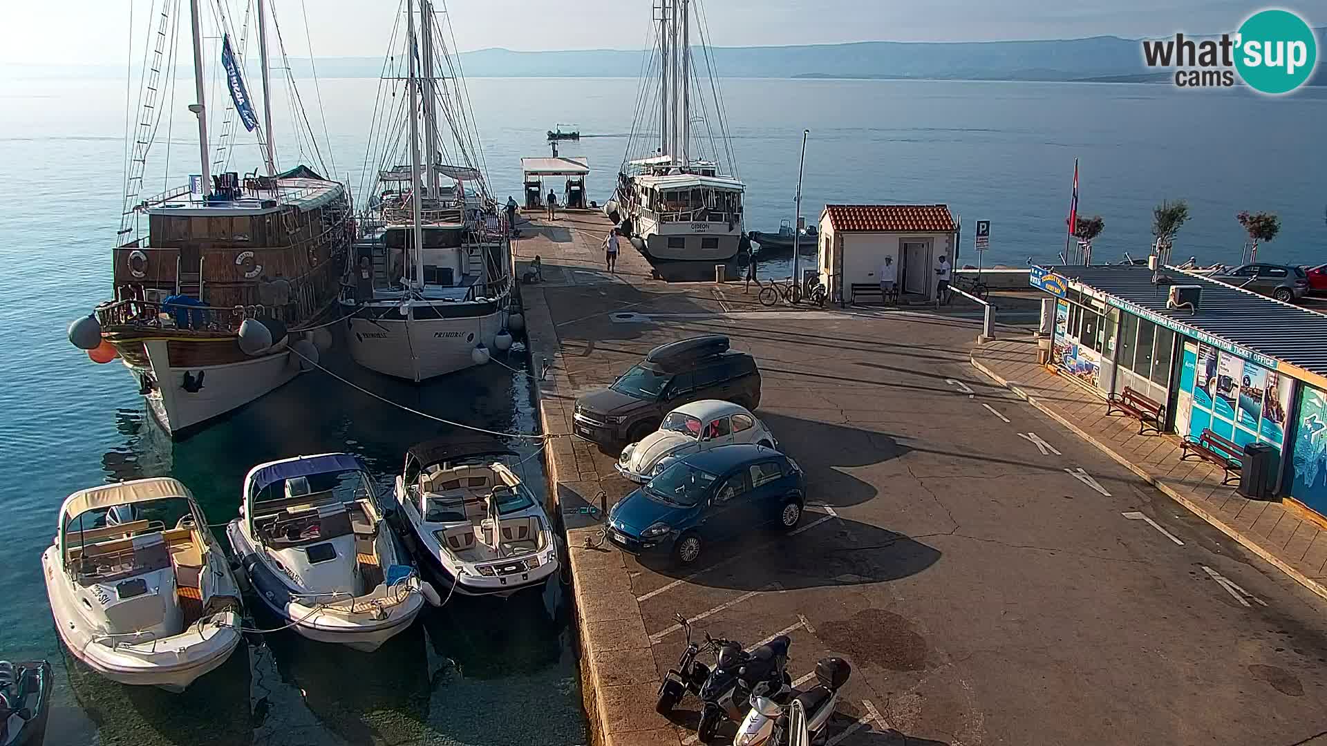 Webcam Bol centre-ville & marina – Vue en direct depuis Bol, île de Brač