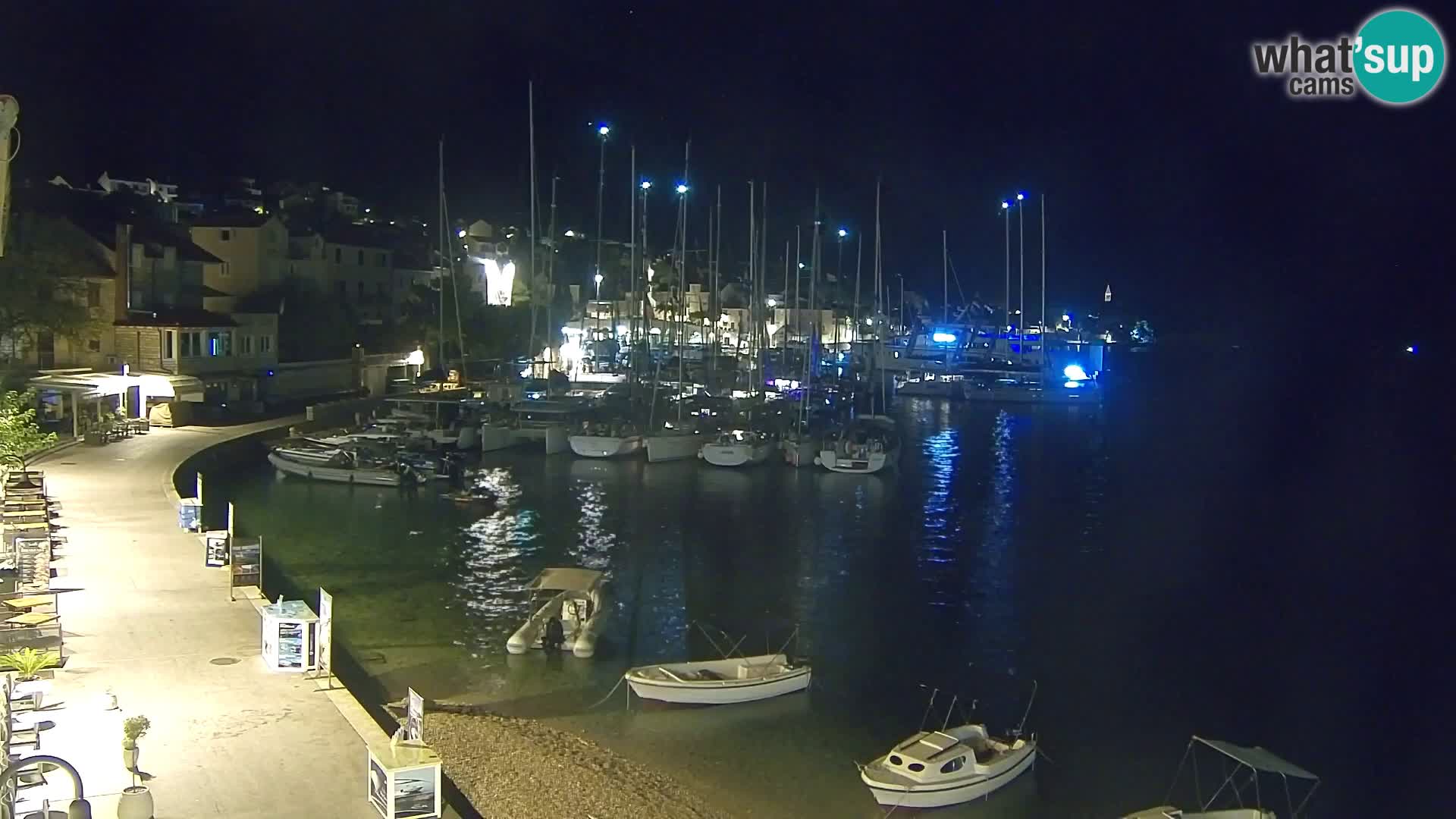 Webcam Bol centre-ville & marina – Vue en direct depuis Bol, île de Brač