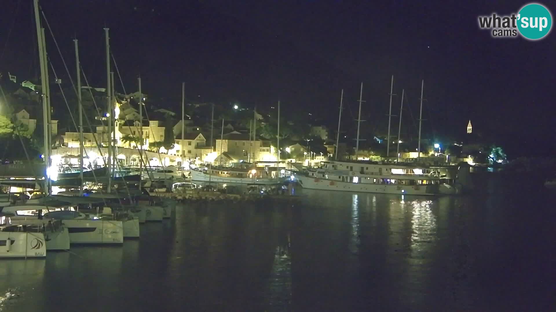 Webcam Bol Centre-Ville & Marina – Vue en direct depuis Bol, île de Brač