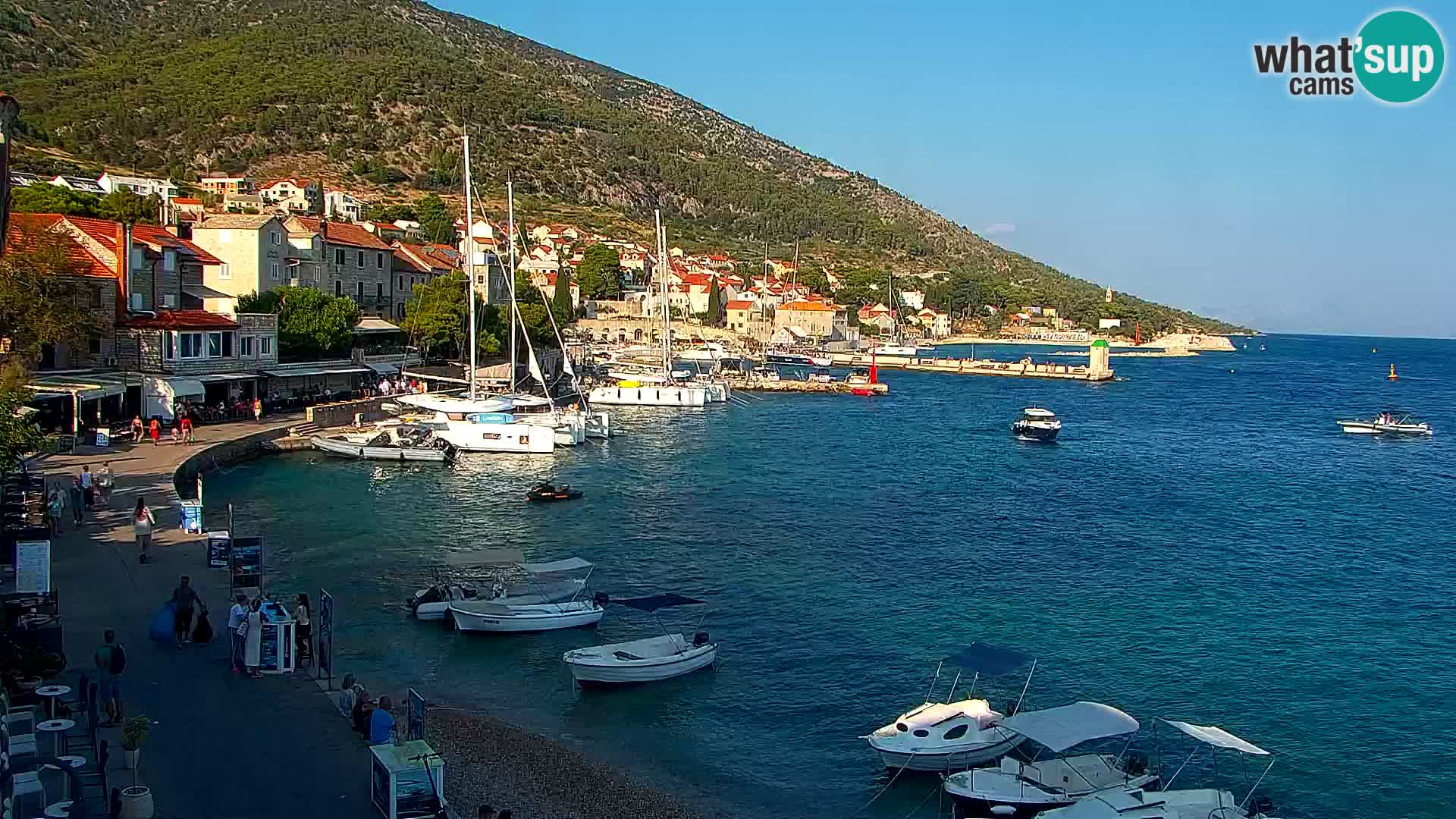 Webcam Bol Centre-Ville & Marina – Vue en direct depuis Bol, île de Brač