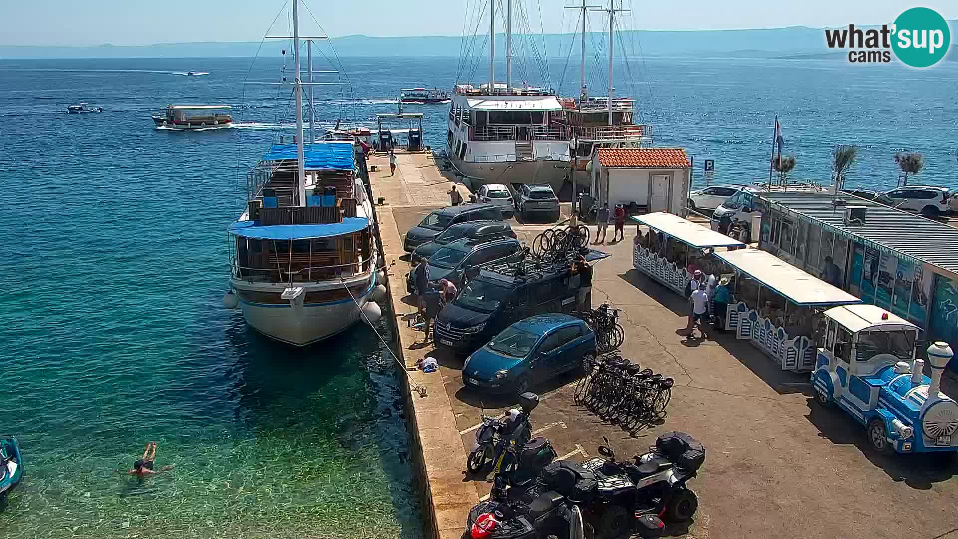 Webcam Bol Centre-Ville & Marina – Vue en direct depuis Bol, île de Brač