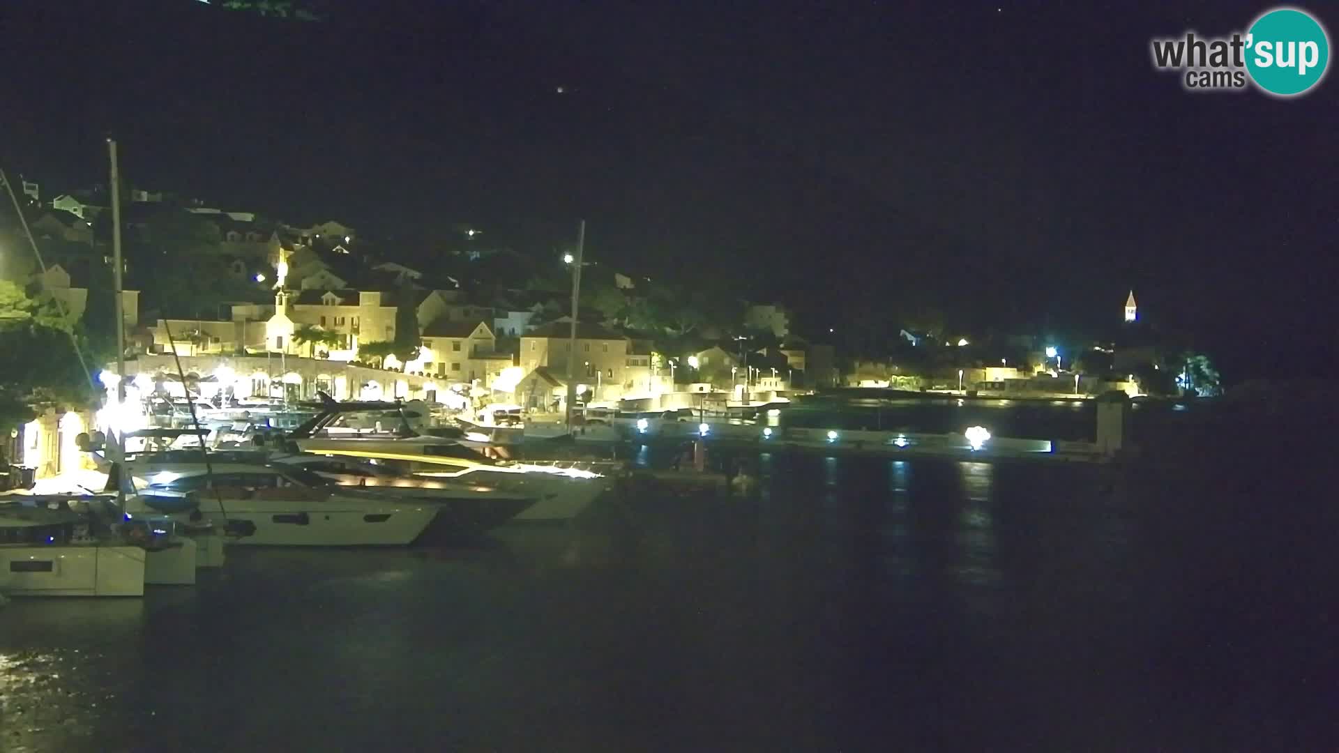 Webcam Bol centre-ville & marina – Vue en direct depuis Bol, île de Brač