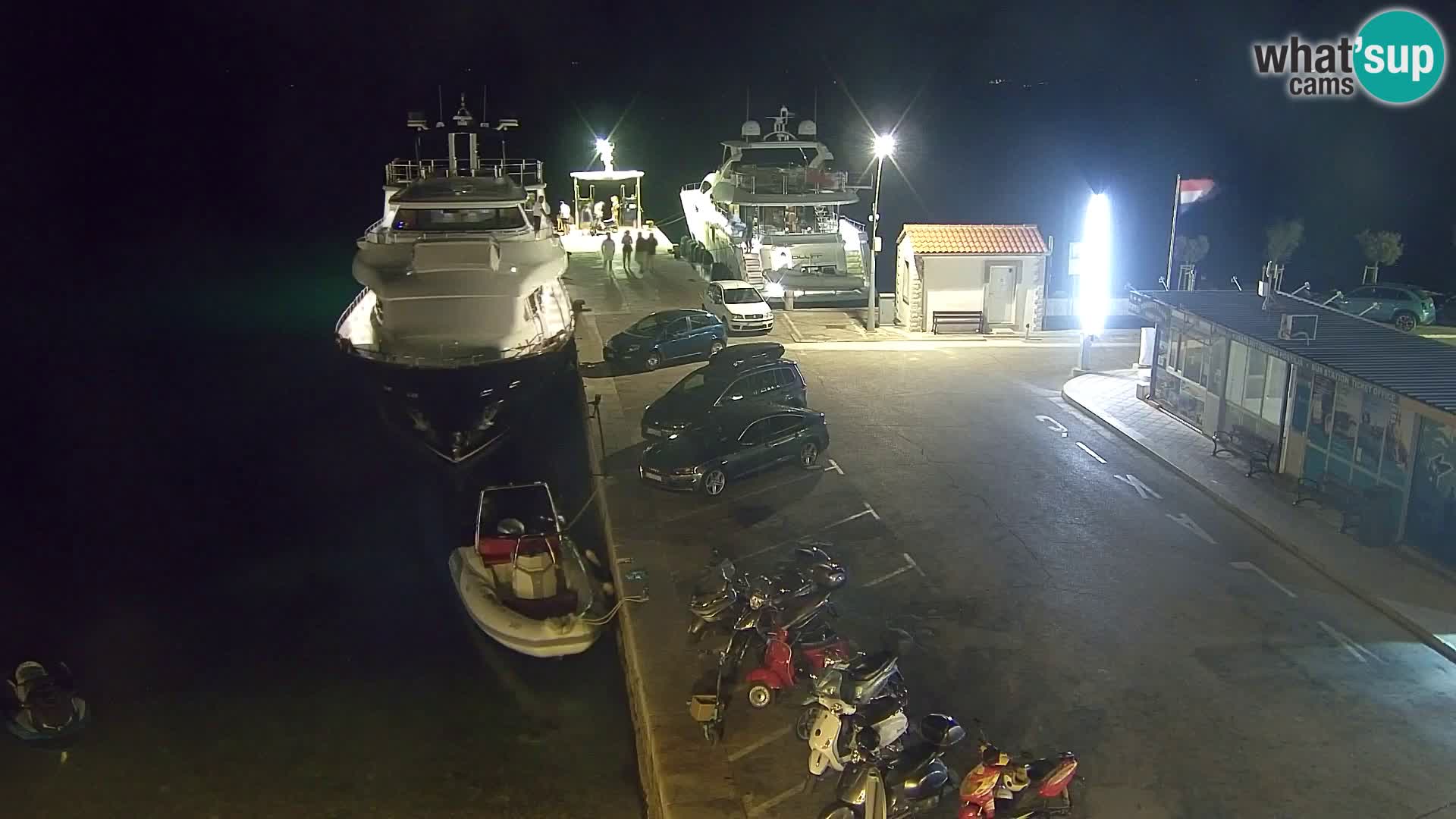 Spletna kamera Bol – Center mesta in marina v živo