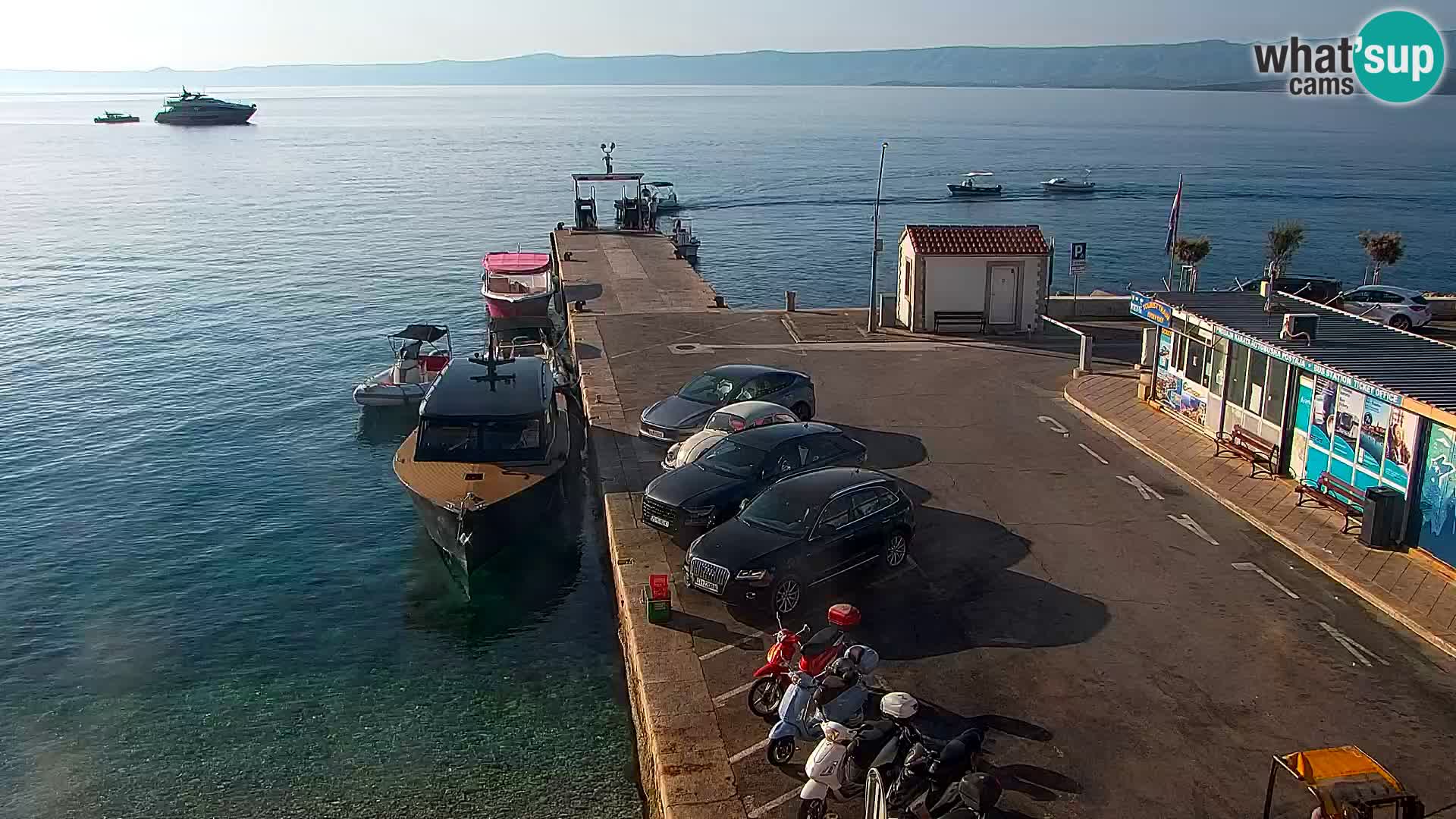 Webcam Bol centre-ville & marina – Vue en direct depuis Bol, île de Brač