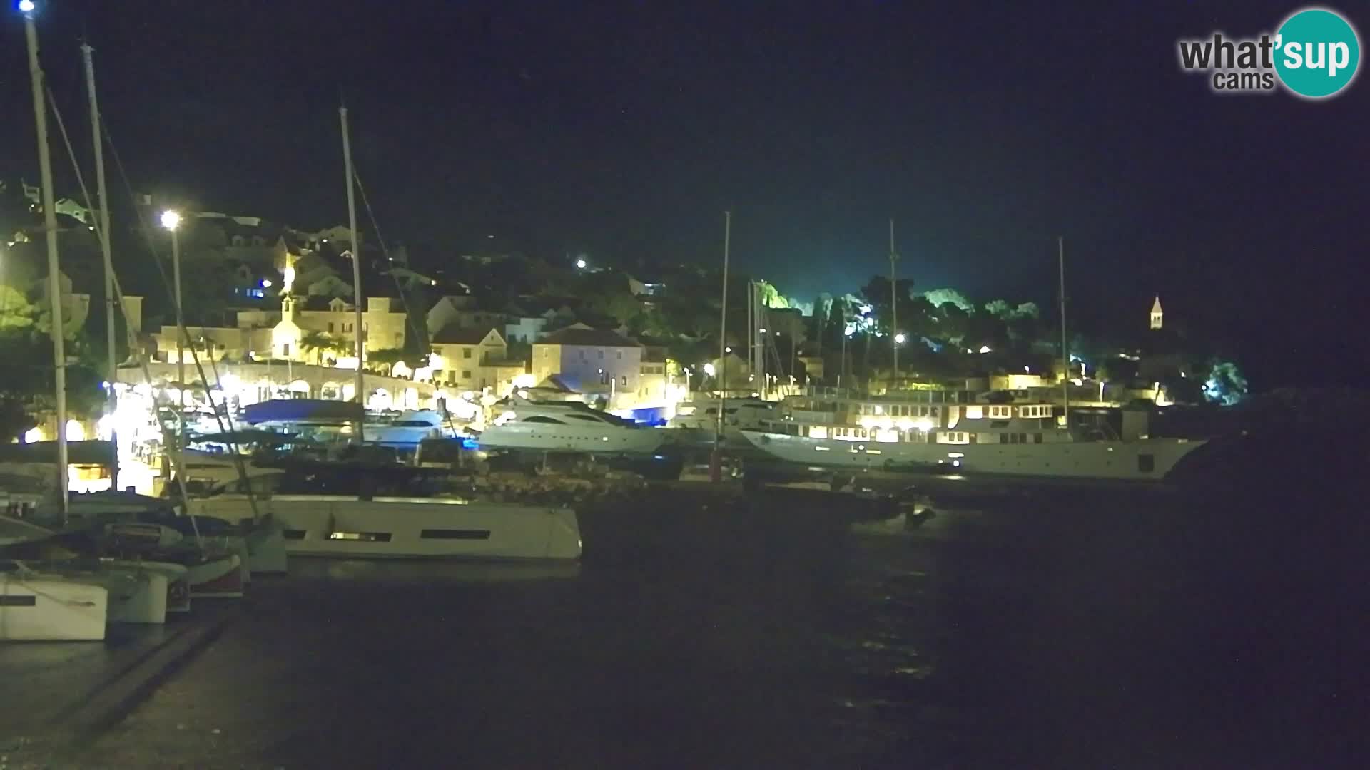 Webcam Bol Centre-Ville & Marina – Vue en direct depuis Bol, île de Brač