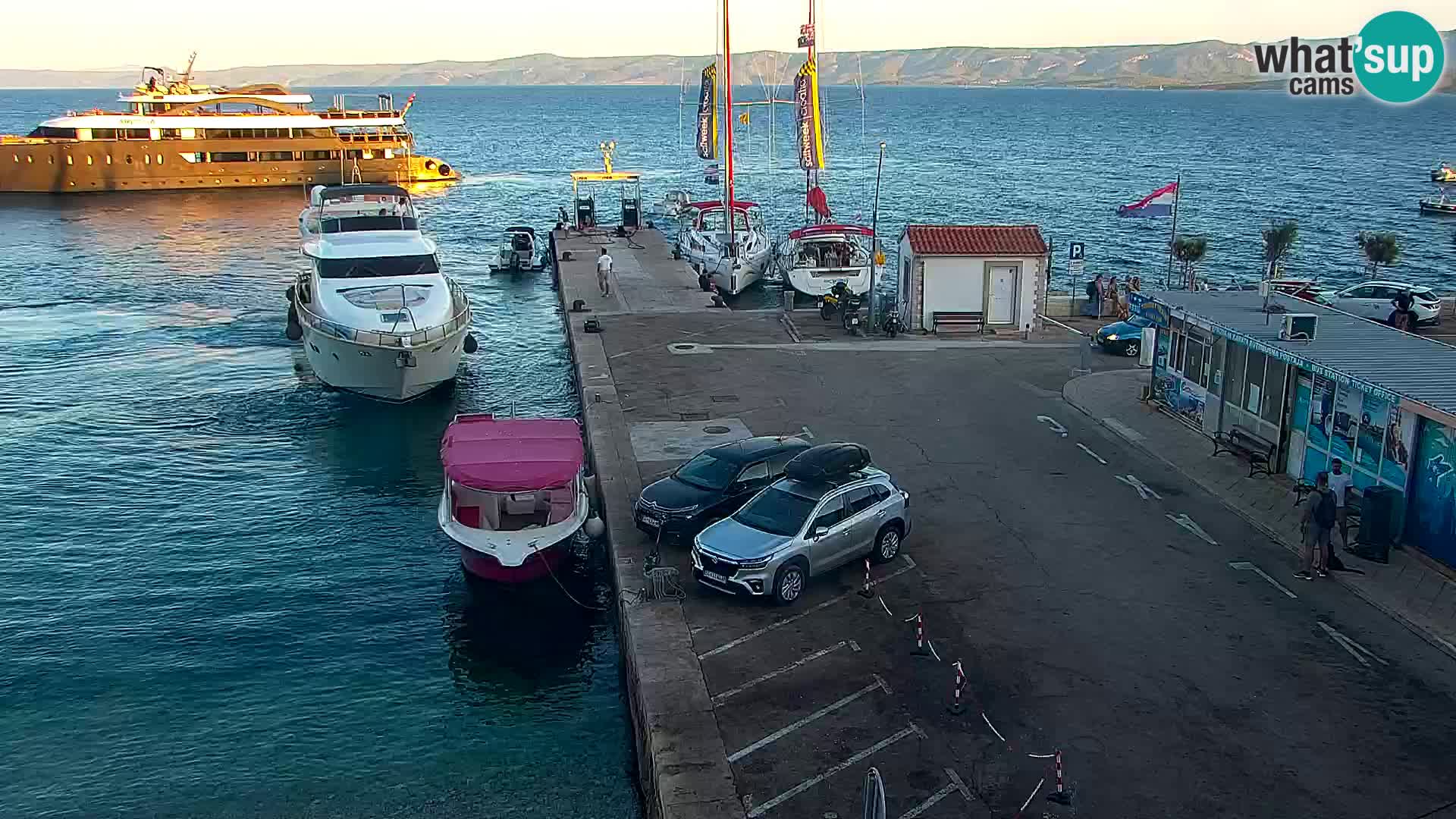 Webcam Bol Centre-Ville & Marina – Vue en direct depuis Bol, île de Brač