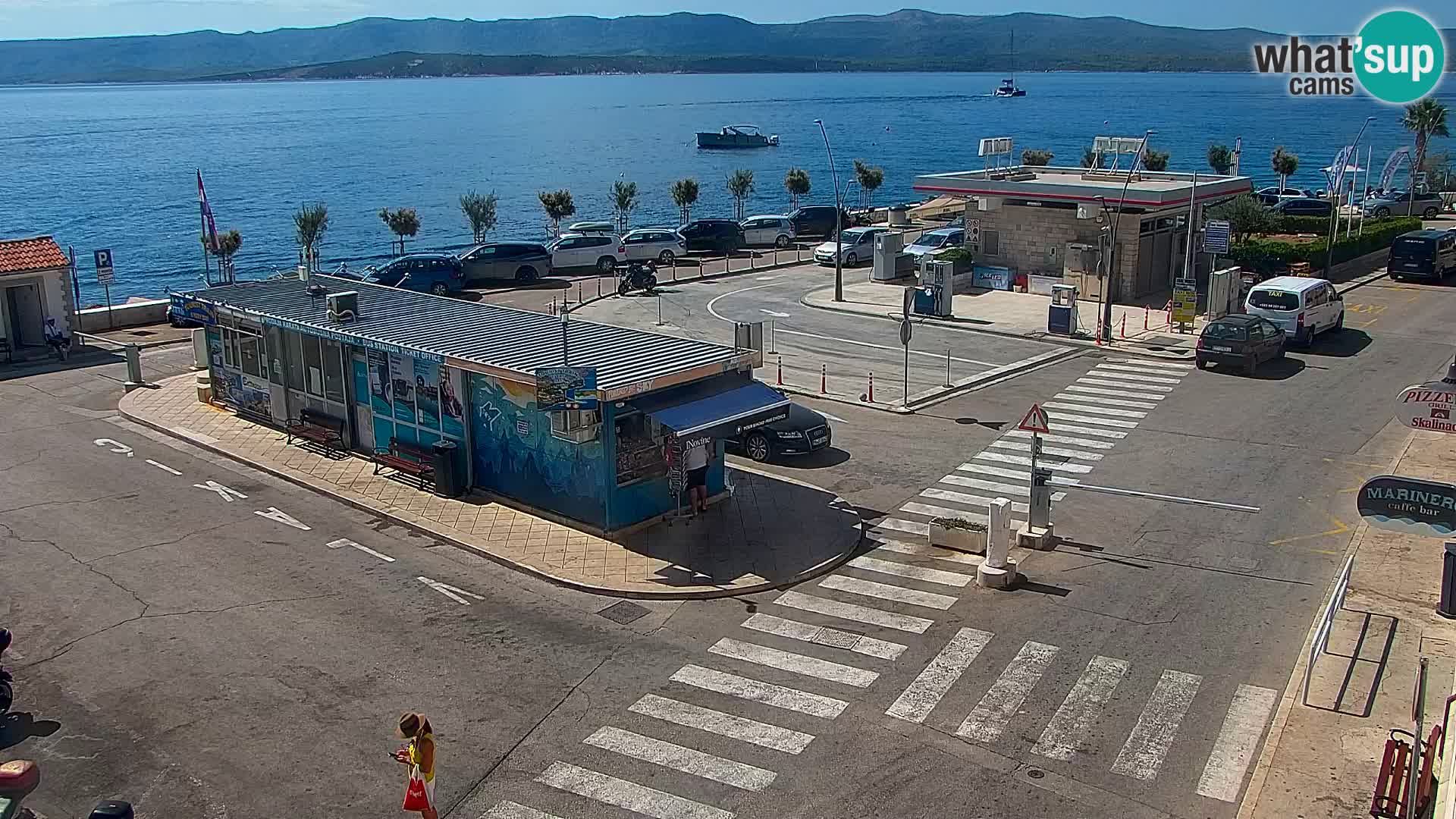 Webcam Bol centre-ville & marina – Vue en direct depuis Bol, île de Brač