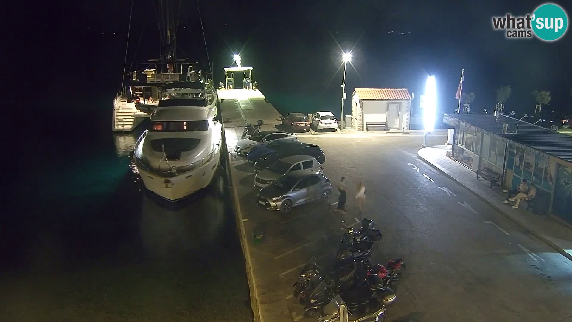 Spletna kamera Bol – Center mesta in marina v živo