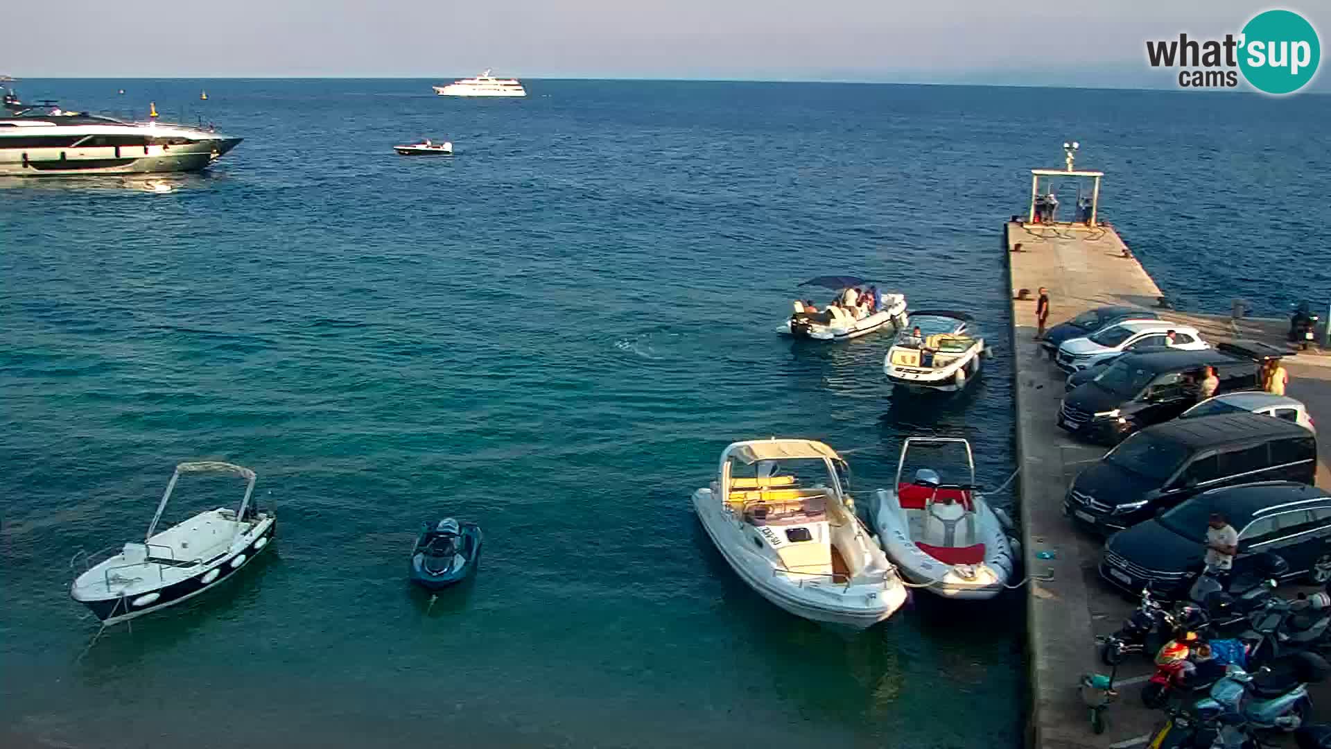 Webcam Bol centre-ville & marina – Vue en direct depuis Bol, île de Brač