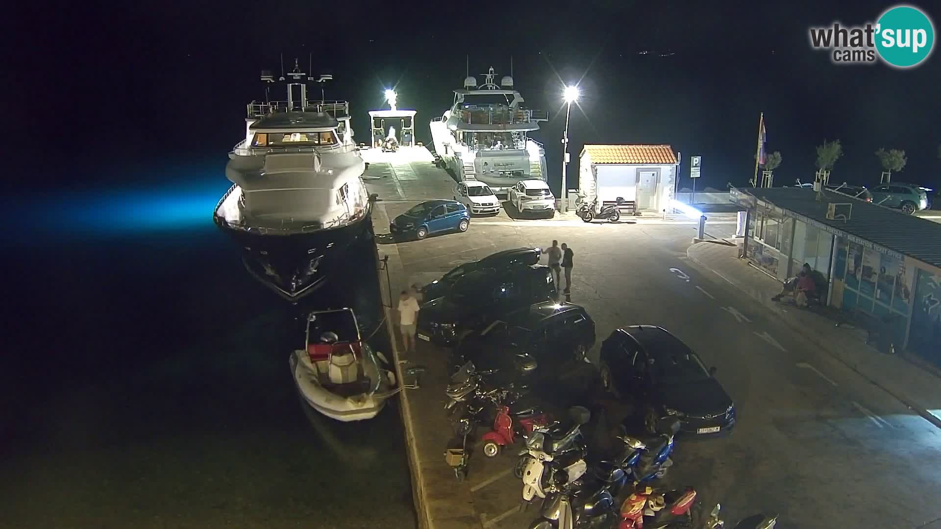 Webcam Bol centre-ville & marina – Vue en direct depuis Bol, île de Brač