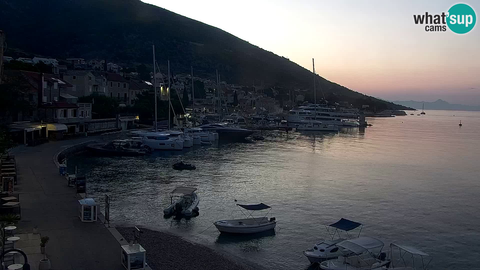 Webcam Bol Hafen & Ortszentrum – Liveblick aus Bol auf der Insel Brač
