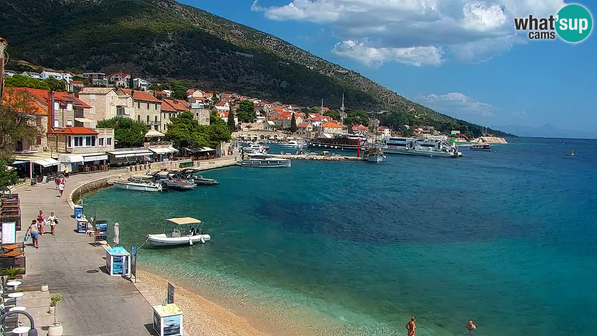 Webcam Bol Centre-Ville & Marina – Vue en direct depuis Bol, île de Brač