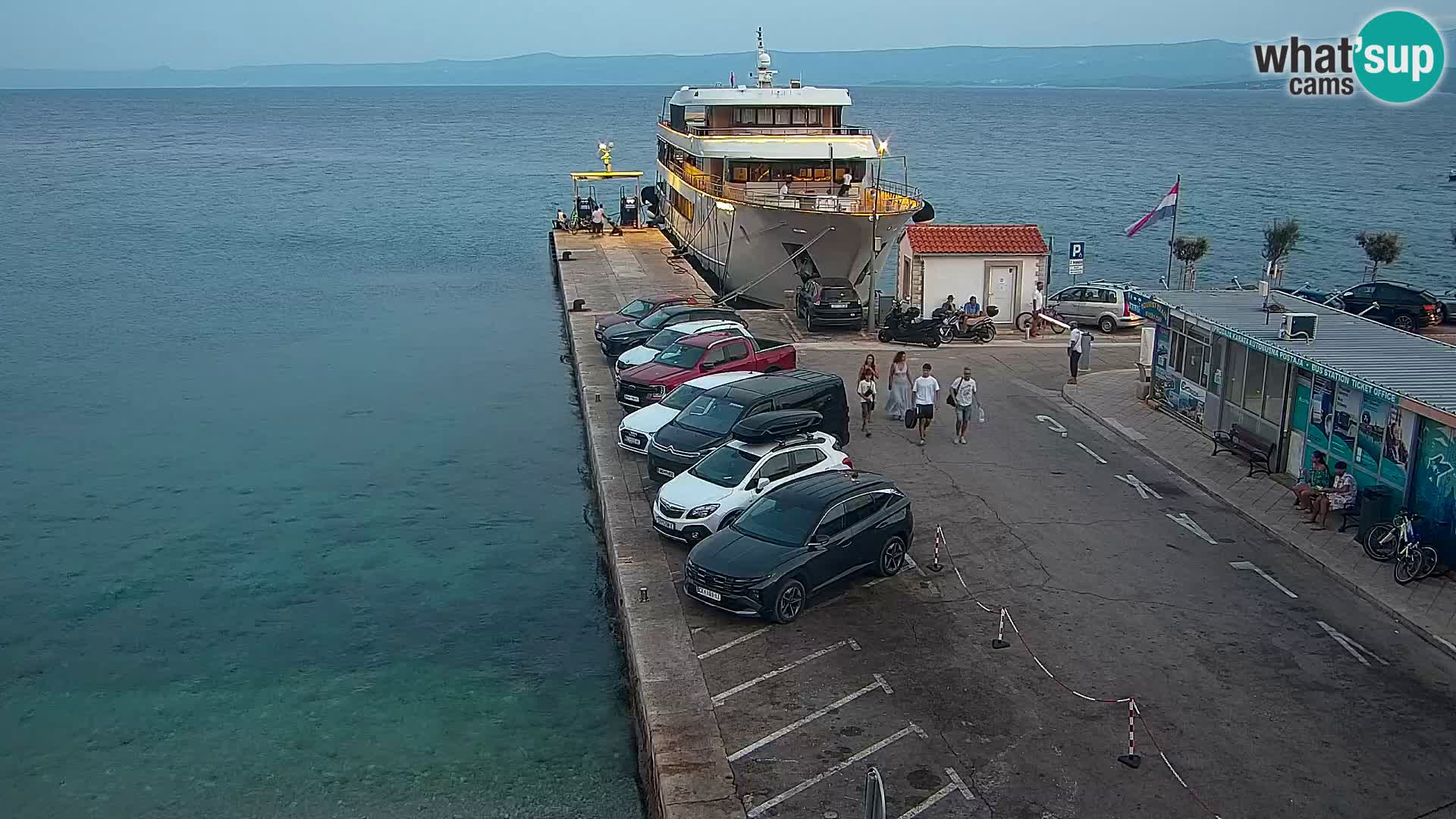 Webcam Bol centre-ville & marina – Vue en direct depuis Bol, île de Brač