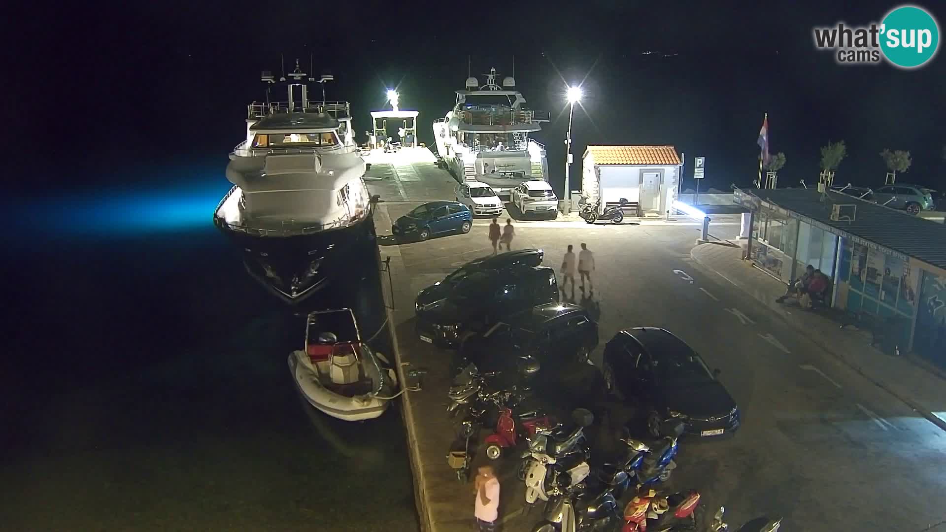 Webcam Bol Centro e Marina – Vista live dal porto di Bol