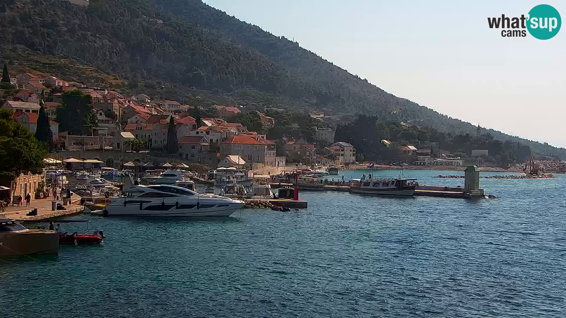 Webcam Bol Centre-Ville & Marina – Vue en direct depuis Bol, île de Brač