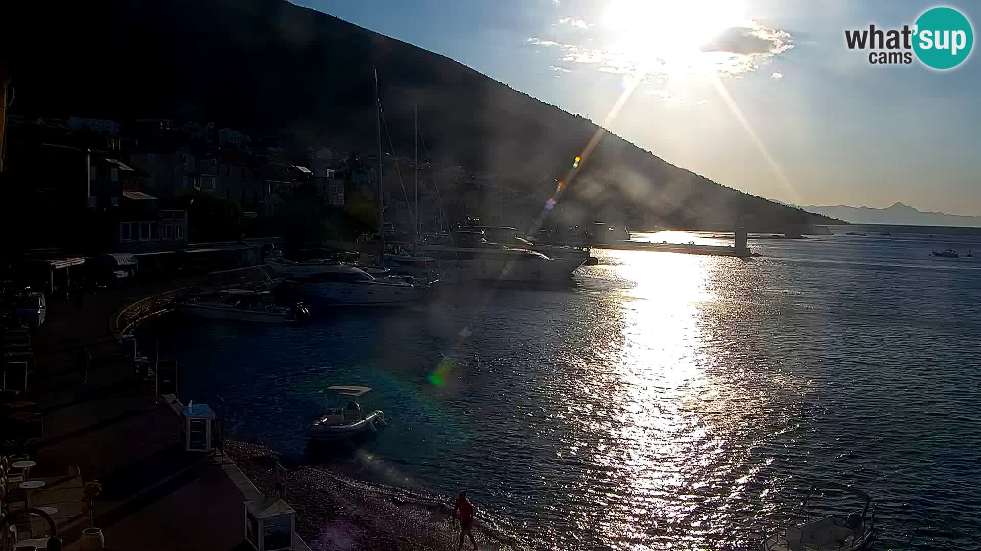 Webcam Bol Centre-Ville & Marina – Vue en direct depuis Bol, île de Brač