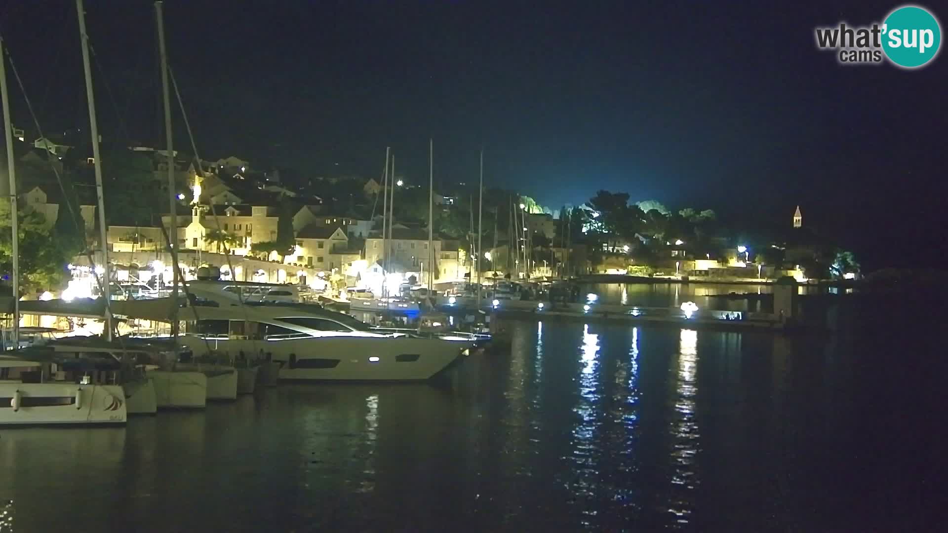 Webcam Bol centre-ville & marina – Vue en direct depuis Bol, île de Brač