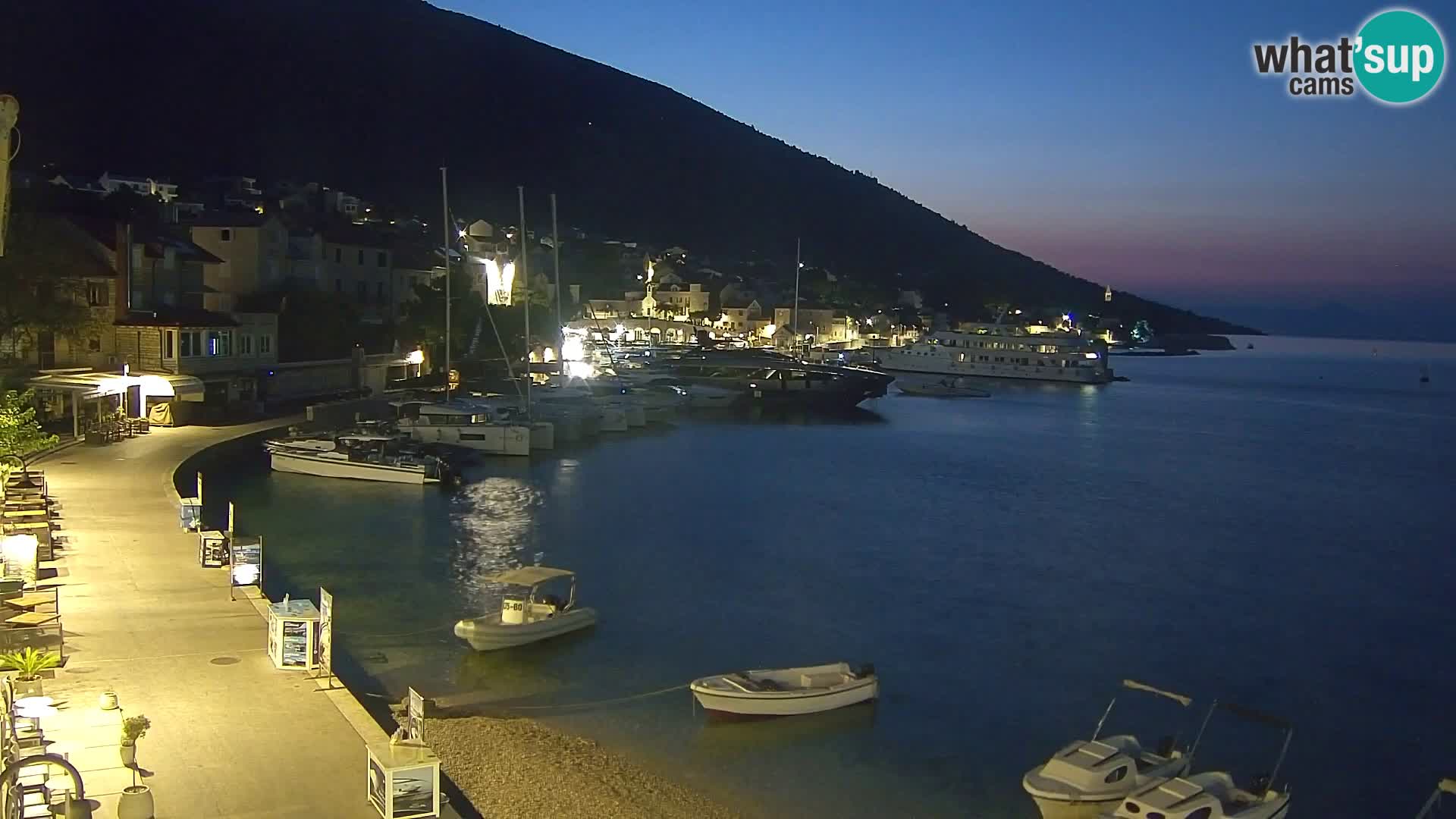 Webcam Bol Hafen & Ortszentrum – Liveblick aus Bol auf der Insel Brač