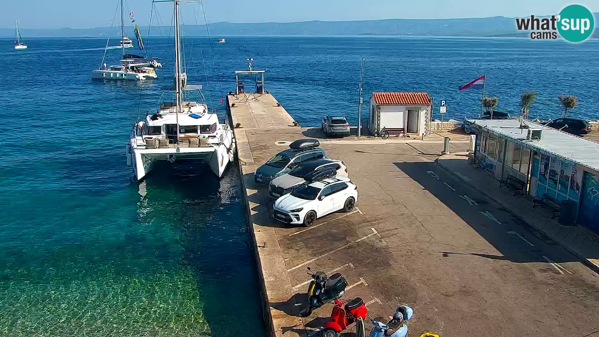 Webcam Bol Centre-Ville & Marina – Vue en direct depuis Bol, île de Brač