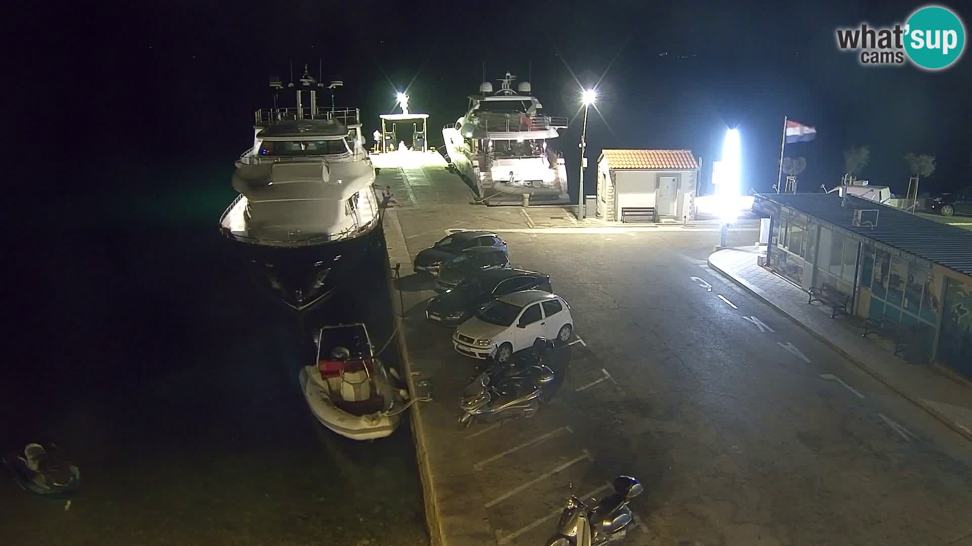 Spletna kamera Bol – Center mesta in marina v živo