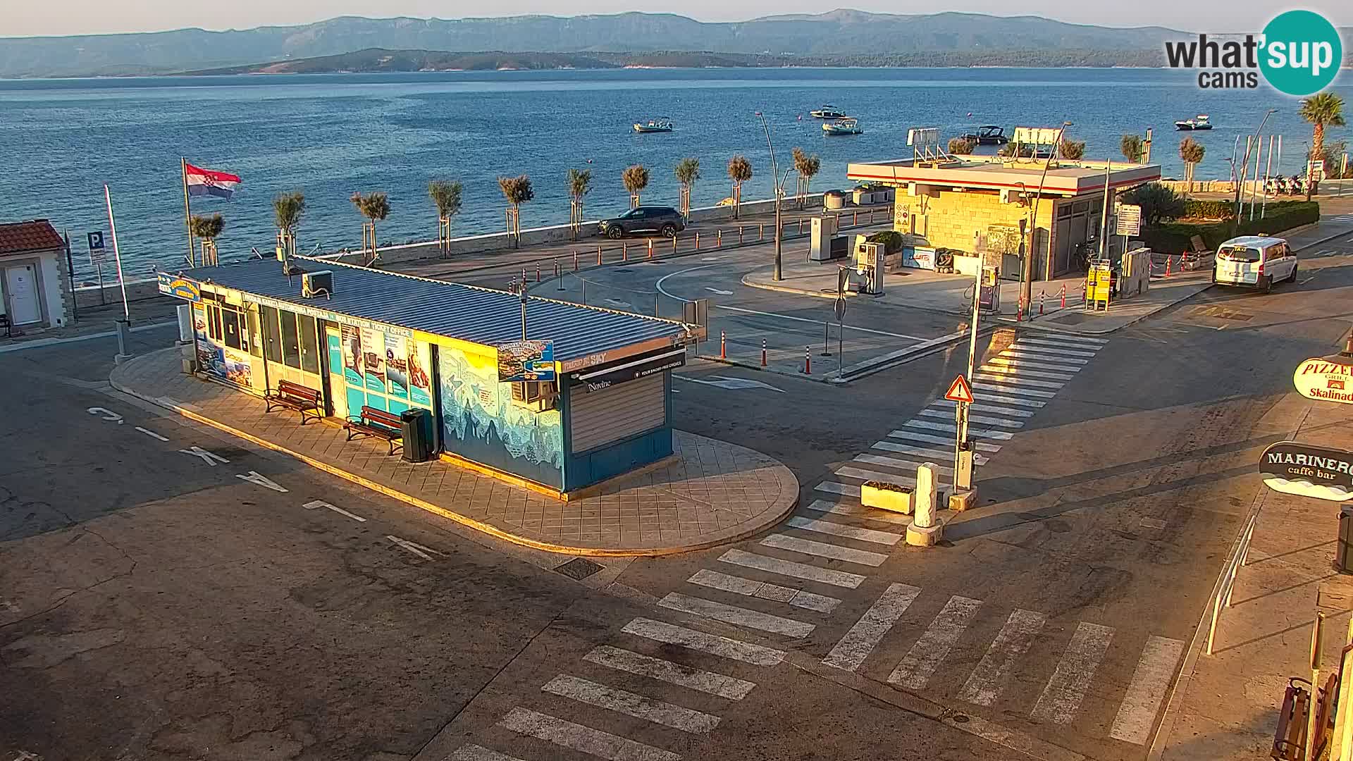 Webcam Bol centre-ville & marina – Vue en direct depuis Bol, île de Brač