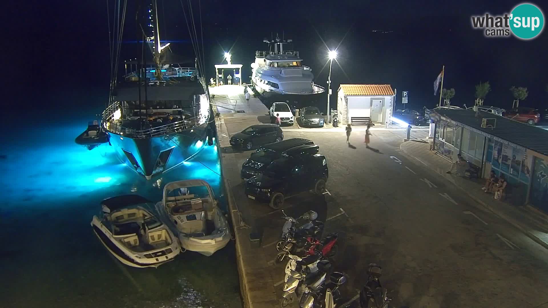 Webcam Bol centre-ville & marina – Vue en direct depuis Bol, île de Brač