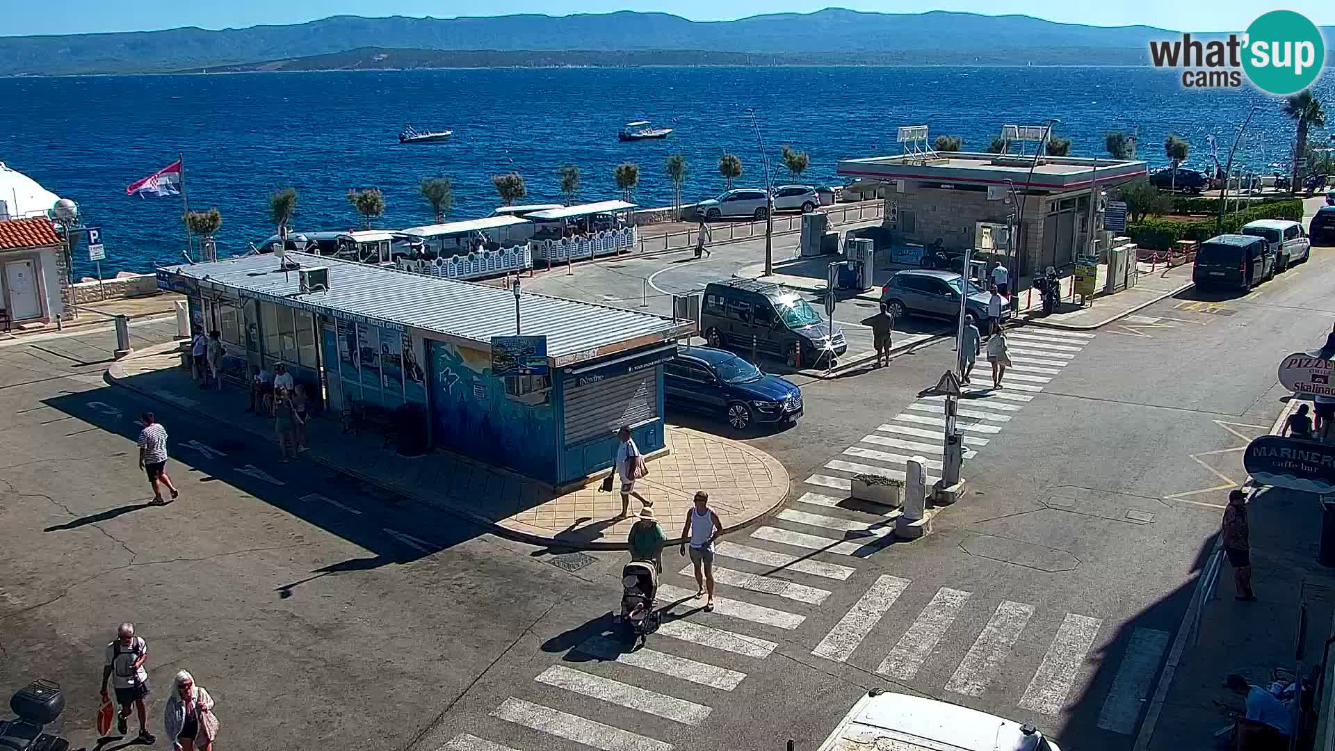 Webcam Bol Centre-Ville & Marina – Vue en direct depuis Bol, île de Brač