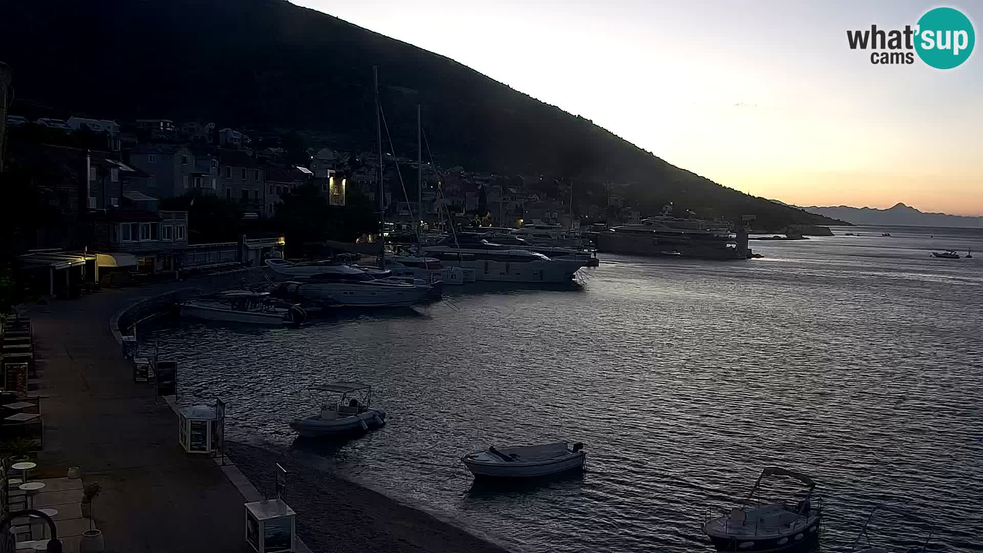 Webcam Bol Hafen & Ortszentrum – Liveblick aus Bol auf der Insel Brač