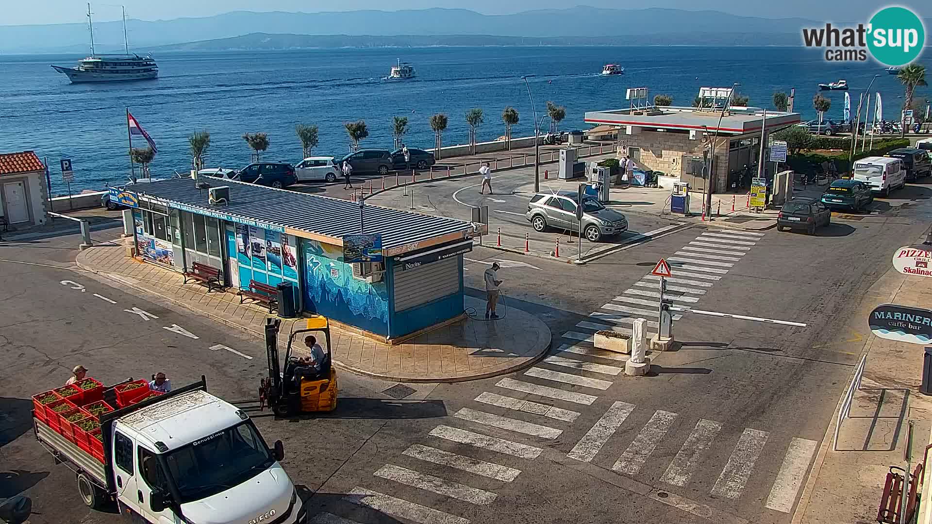 Webcam Bol centre-ville & marina – Vue en direct depuis Bol, île de Brač