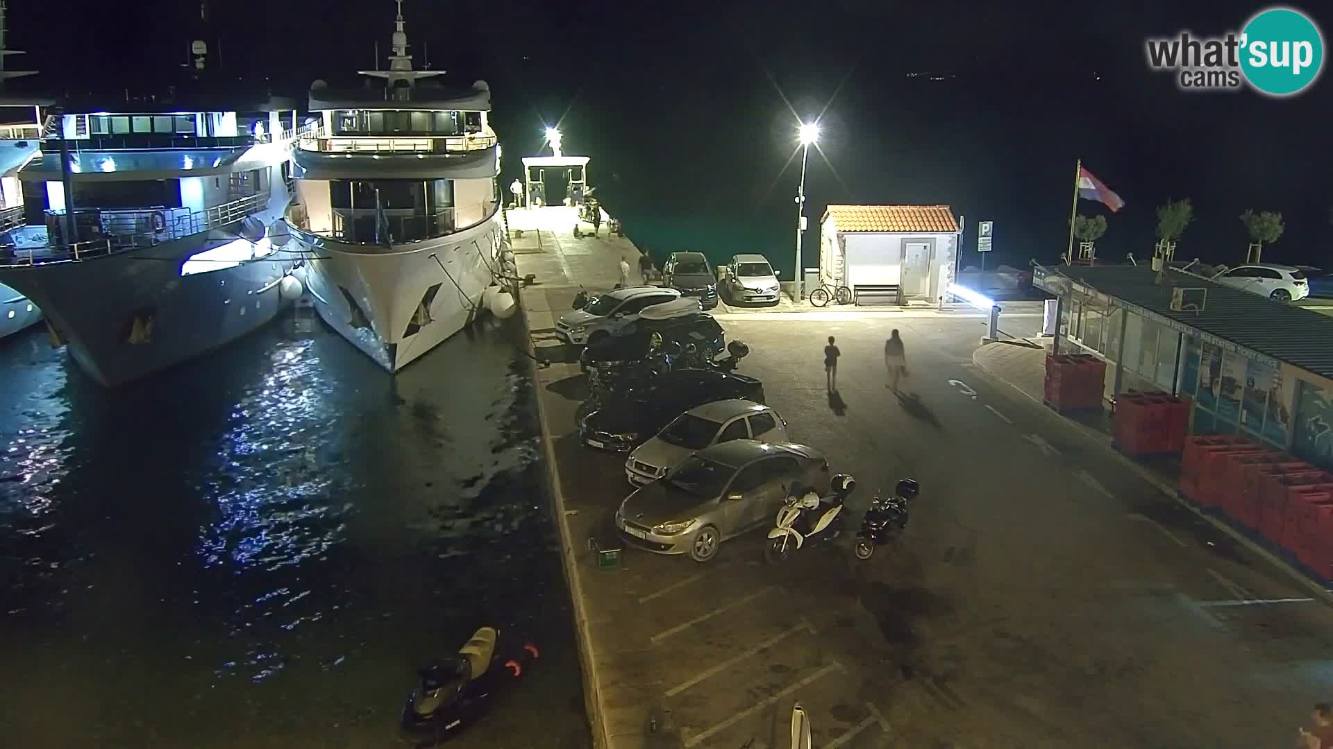 Webcam Bol Centro e Marina – Vista live dal porto di Bol