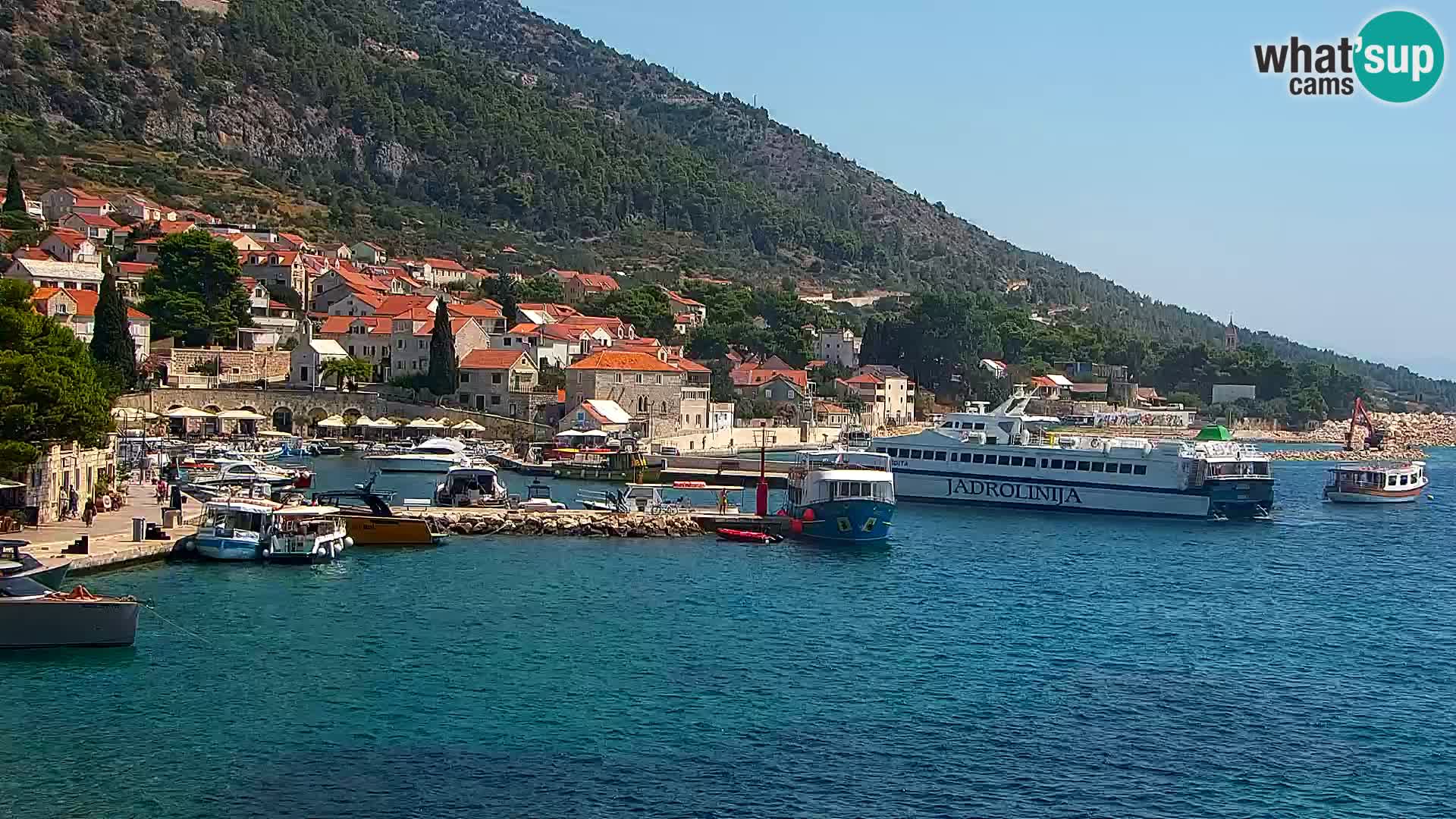 Webcam Bol Hafen & Ortszentrum – Liveblick aus Bol auf der Insel Brač