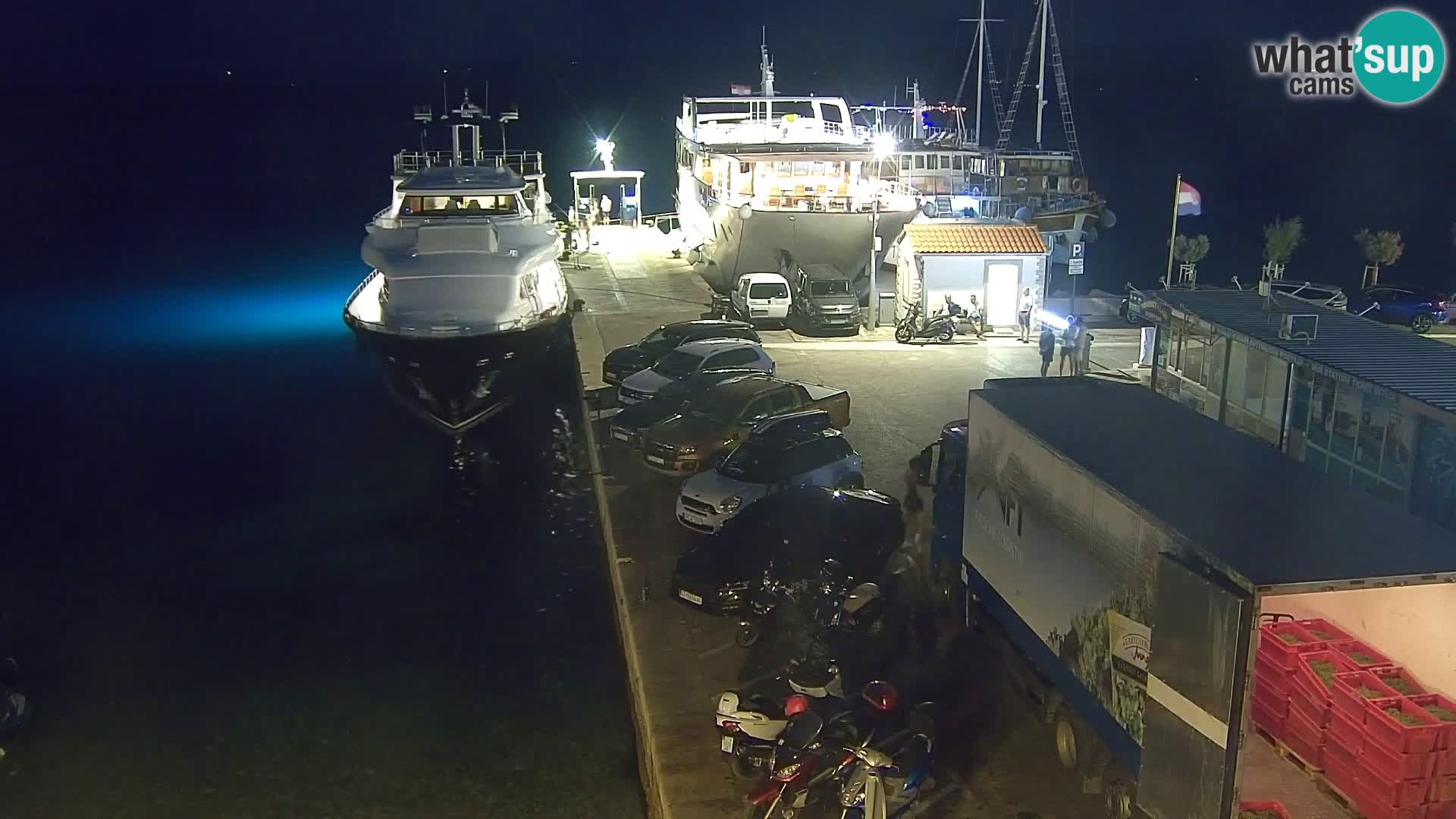 Spletna kamera Bol – Center mesta in marina v živo