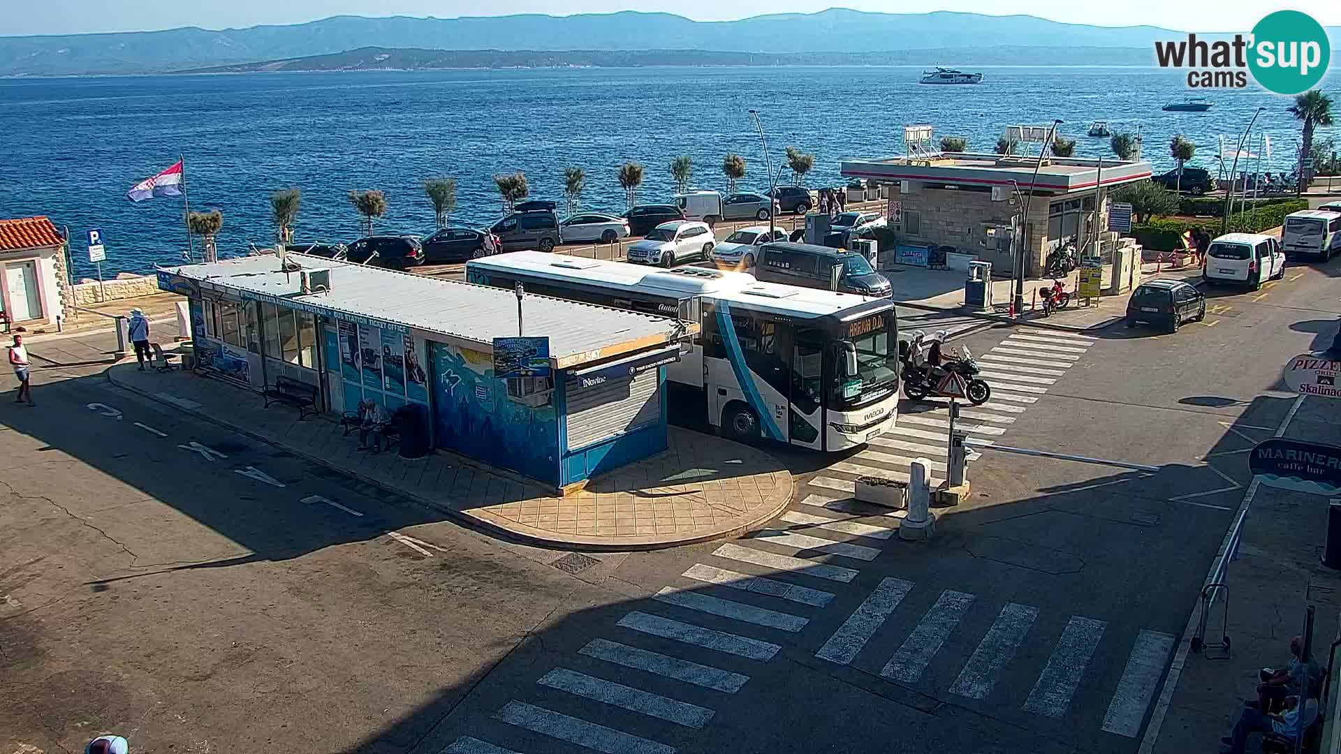 Webcam Bol centre-ville & marina – Vue en direct depuis Bol, île de Brač