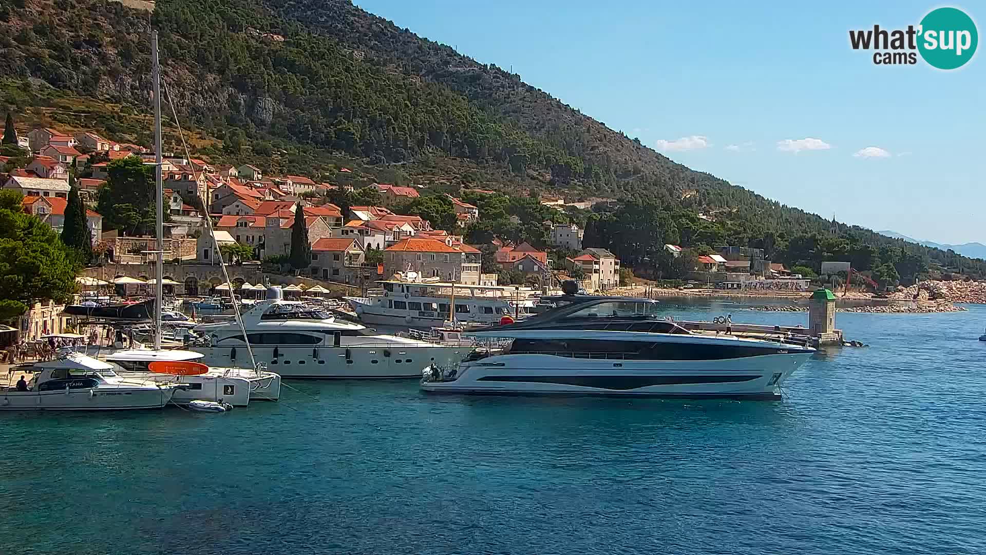 Webcam Bol Town Center & Marina – Live View from Bol, Brač