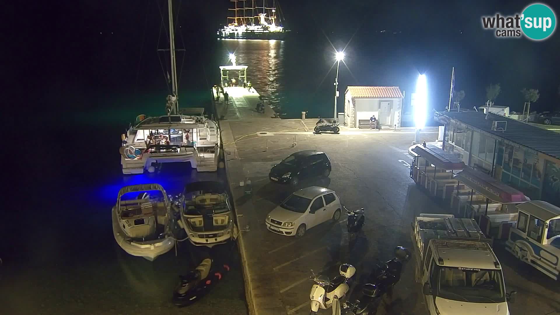 Webcam Bol Centre-Ville & Marina – Vue en direct depuis Bol, île de Brač