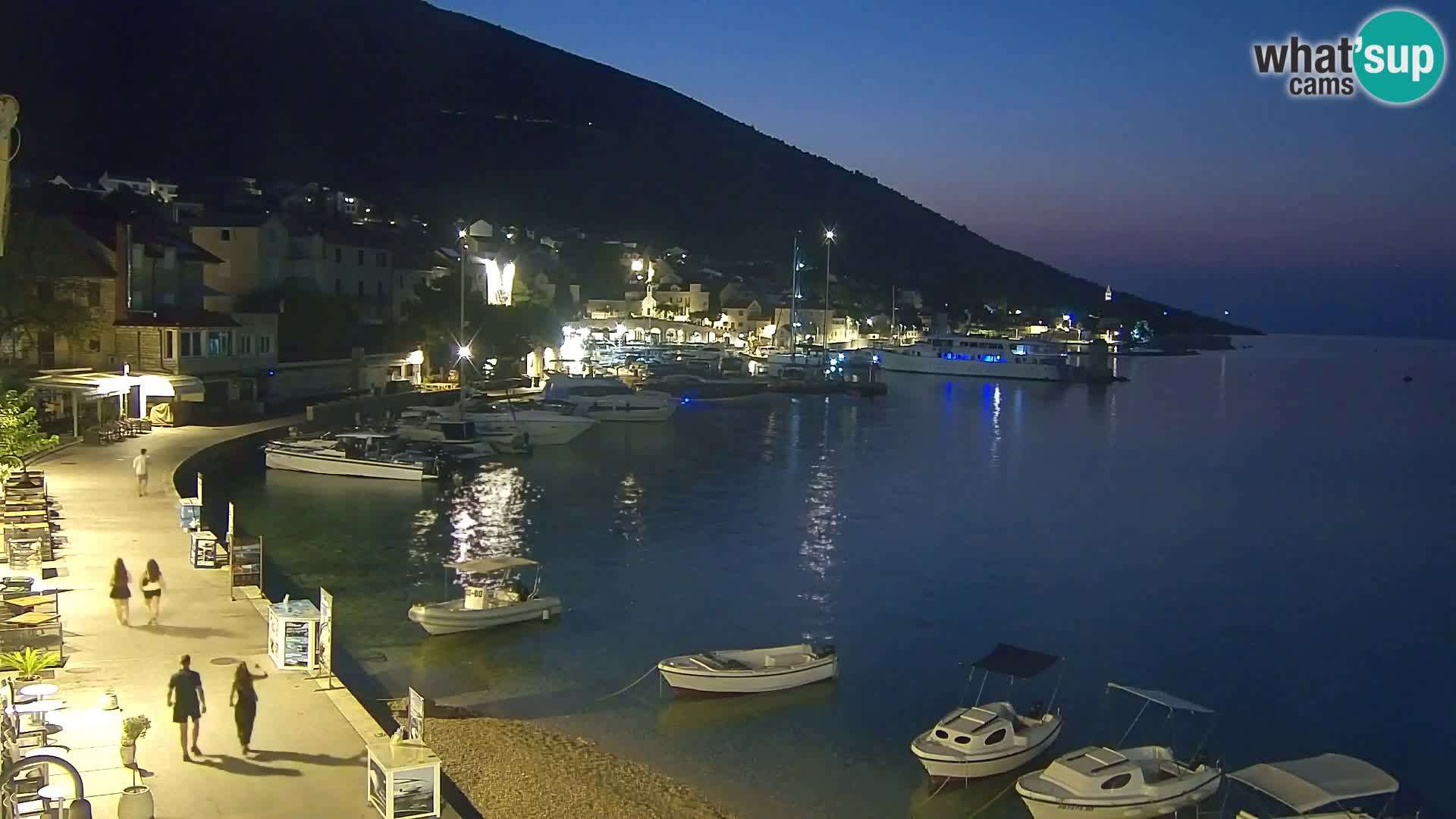 Webcam Bol centre-ville & marina – Vue en direct depuis Bol, île de Brač