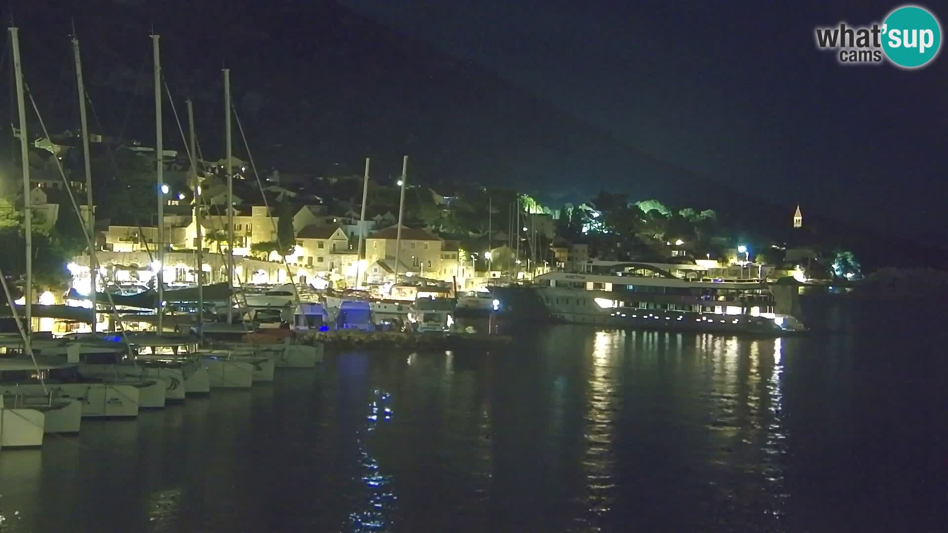 Webcam Bol Centre-Ville & Marina – Vue en direct depuis Bol, île de Brač
