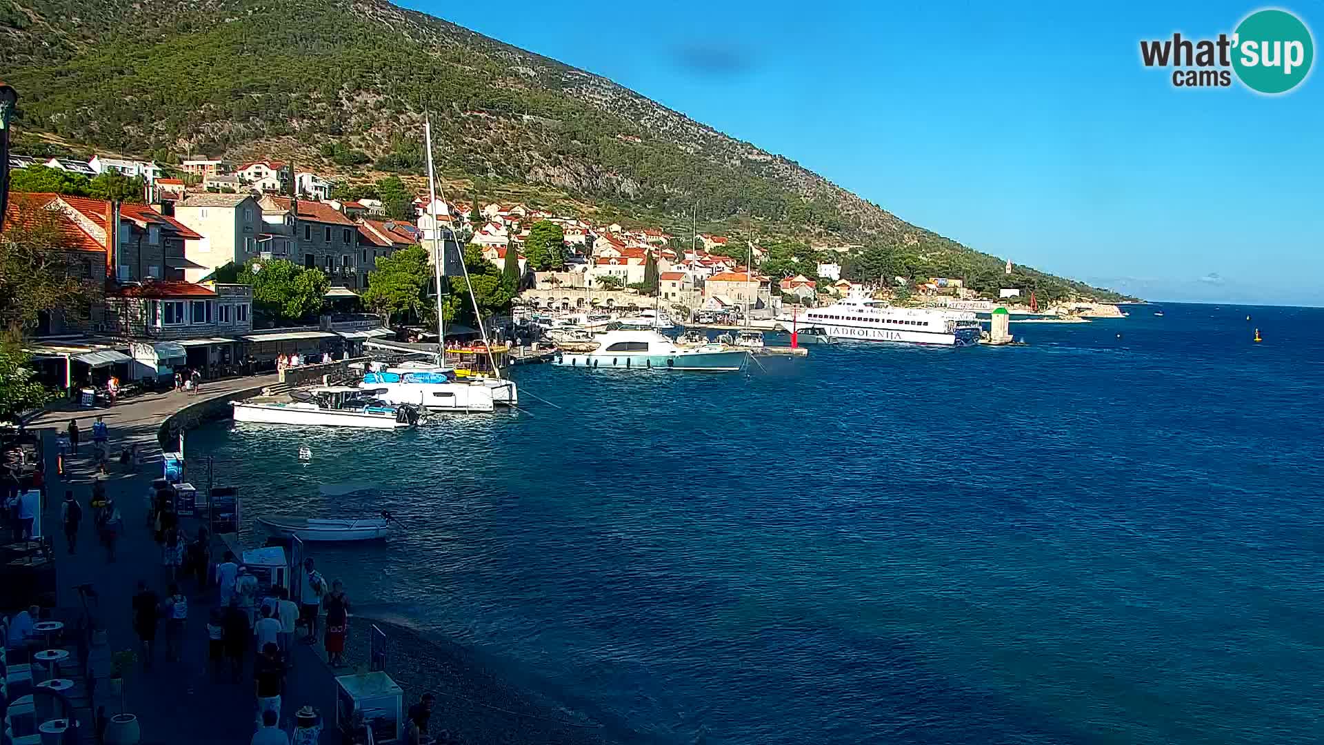 Webcam Bol Hafen & Ortszentrum – Liveblick aus Bol auf der Insel Brač