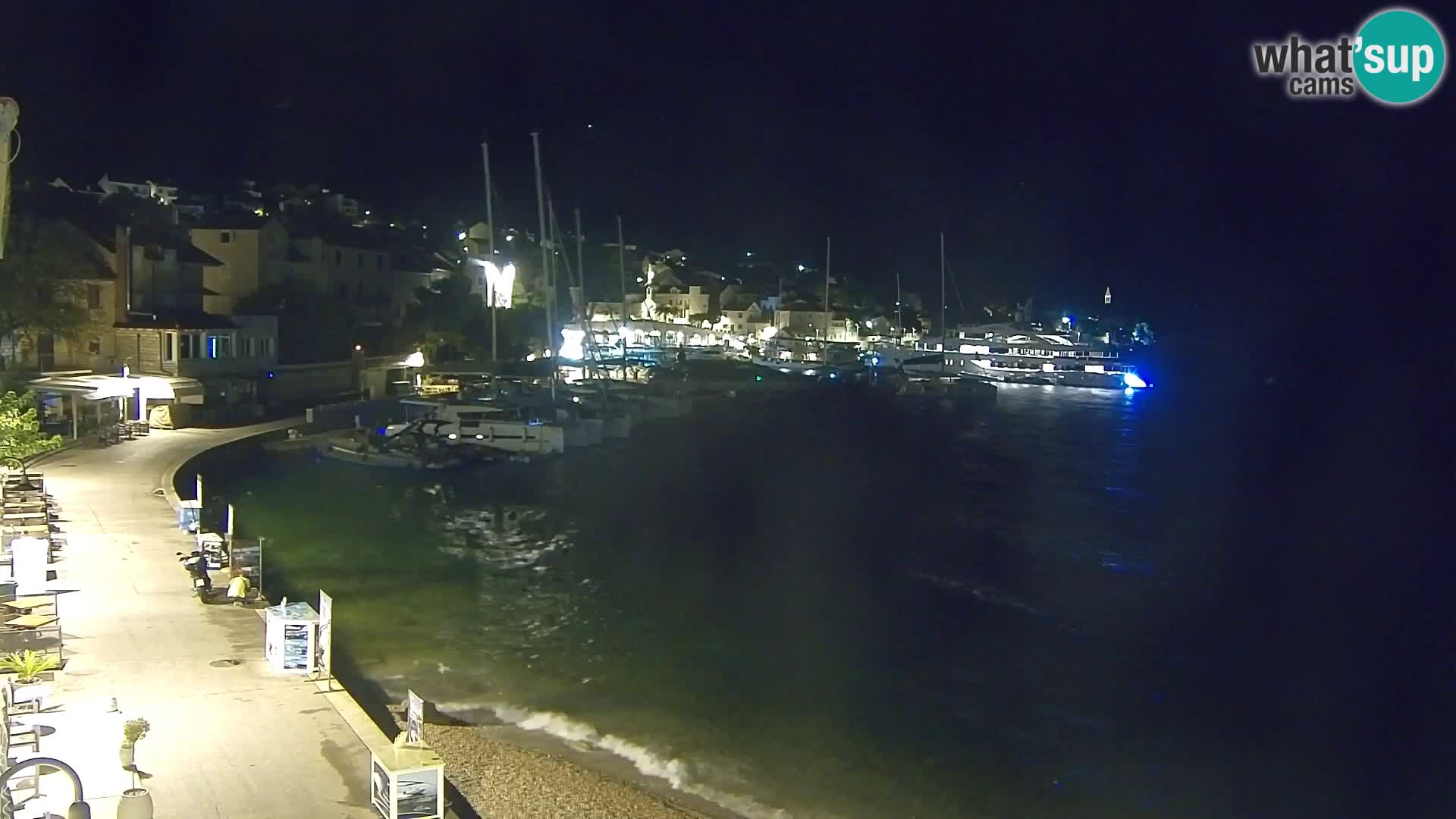Webcam Bol centre-ville & marina – Vue en direct depuis Bol, île de Brač